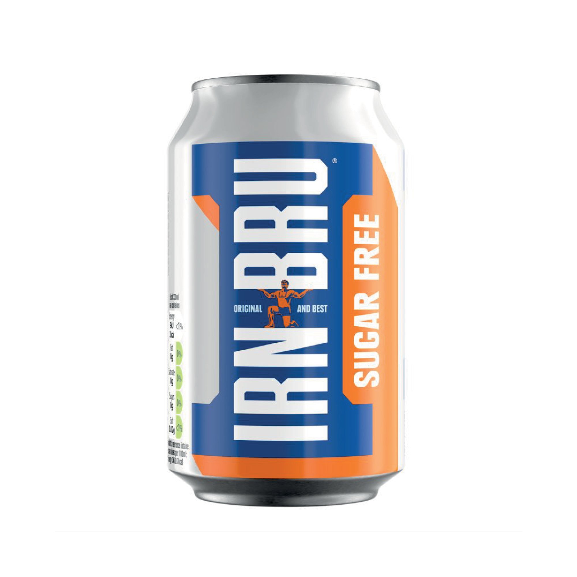 IRN BRU SUGAR FREE 330ML CANS PK24