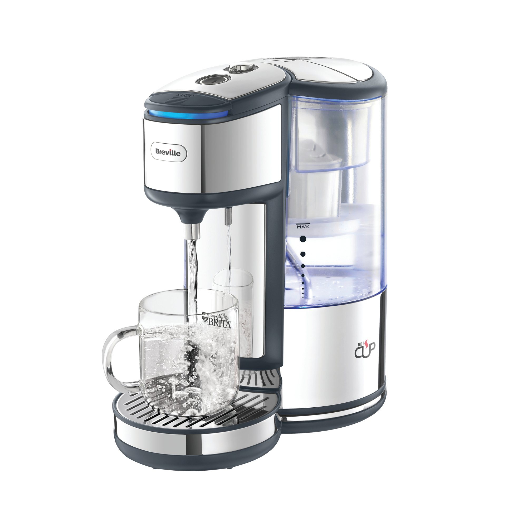 BREVILLE BRITA HOTCUP DISPENS SSTEEL