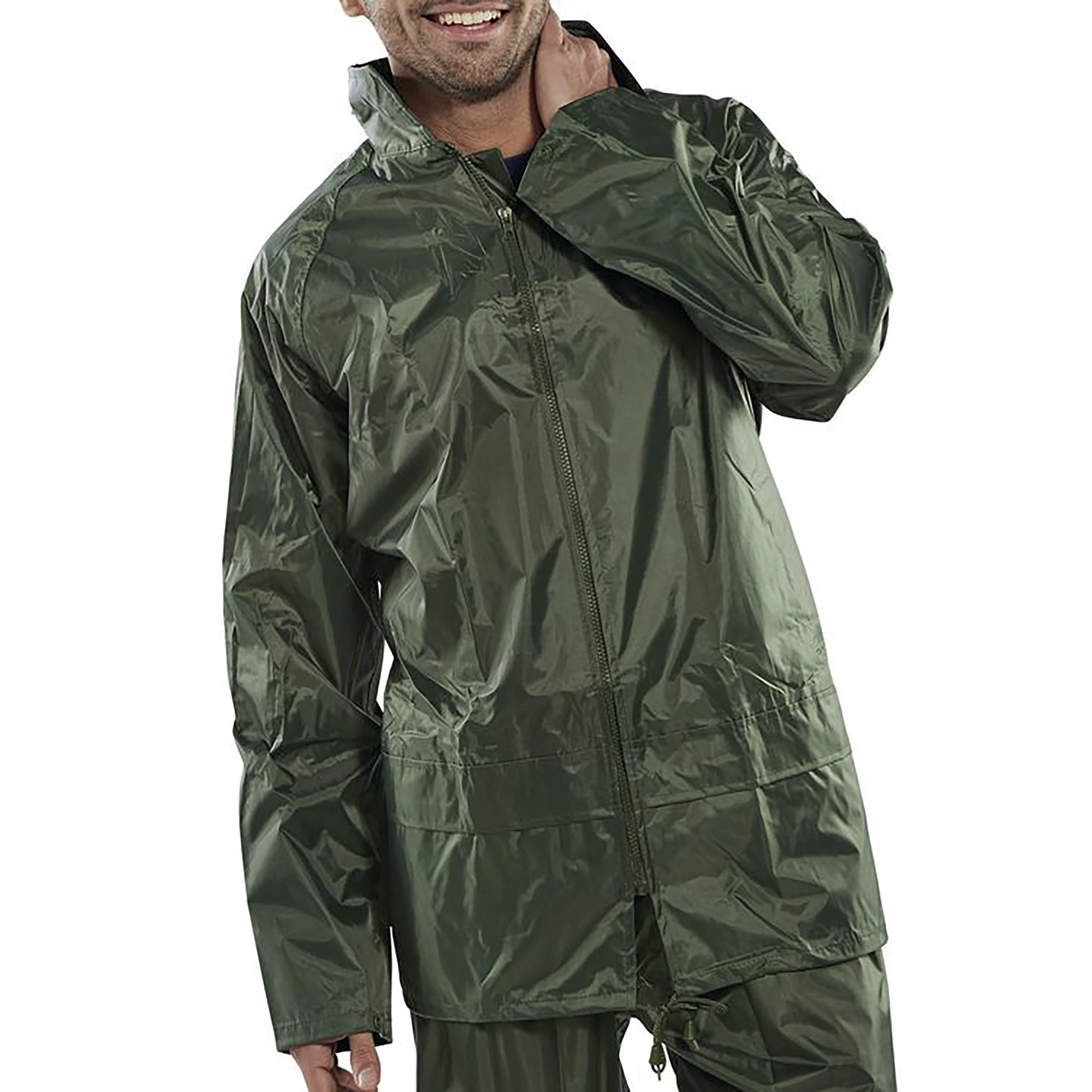 NYLON B-DRI JACKET OLIVE GREEN S