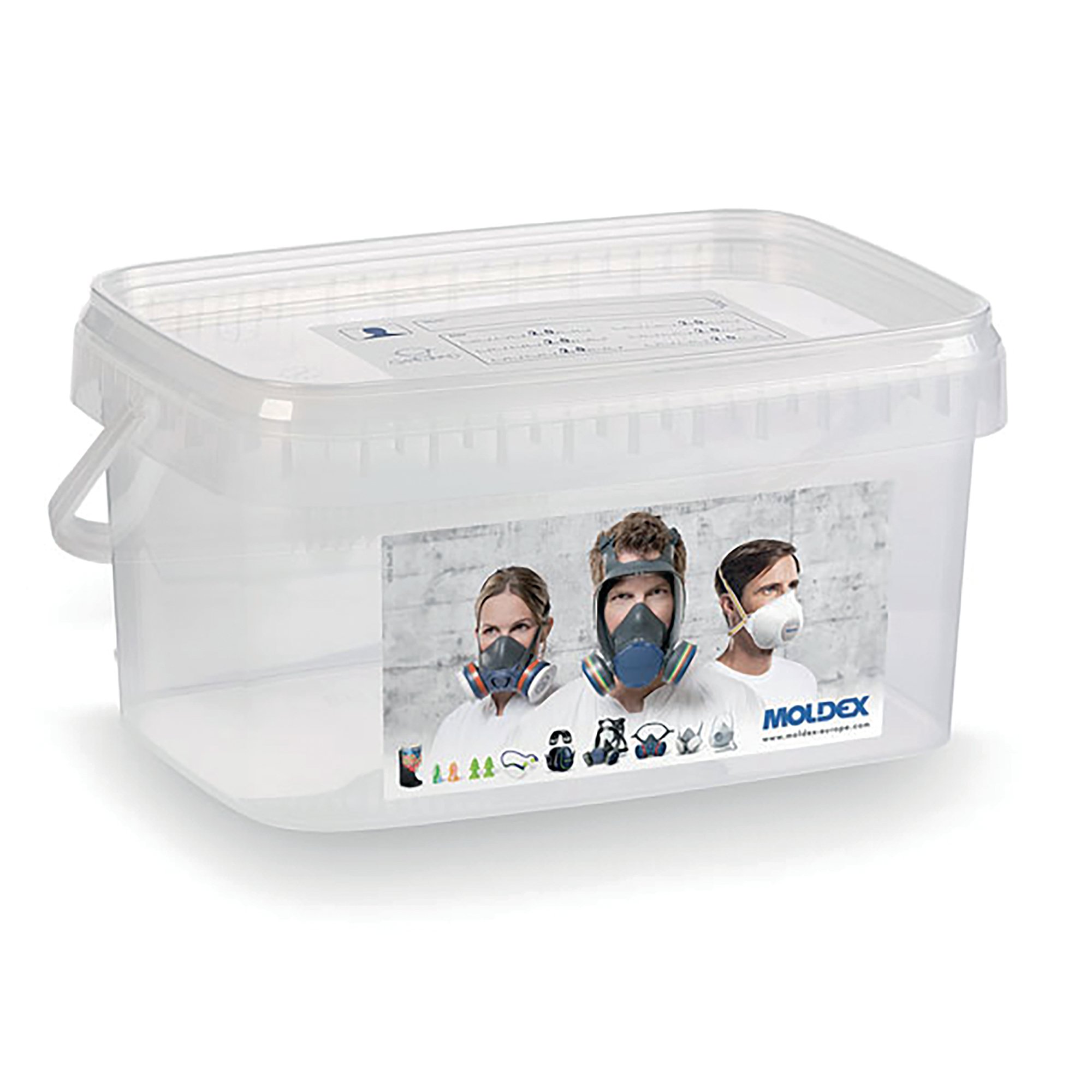 MOLDEX 7995 HALF MASK STOR BOX CLEAR