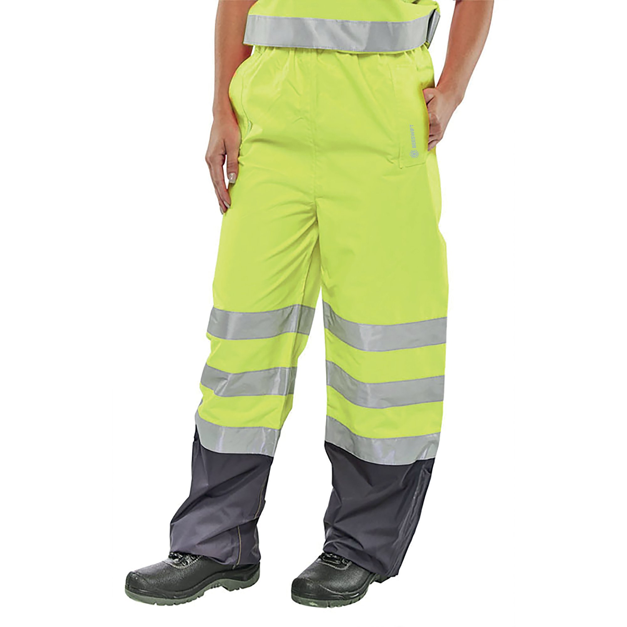 BELFRY HI VIS TROUSERS SYLW/NBLU 3XL