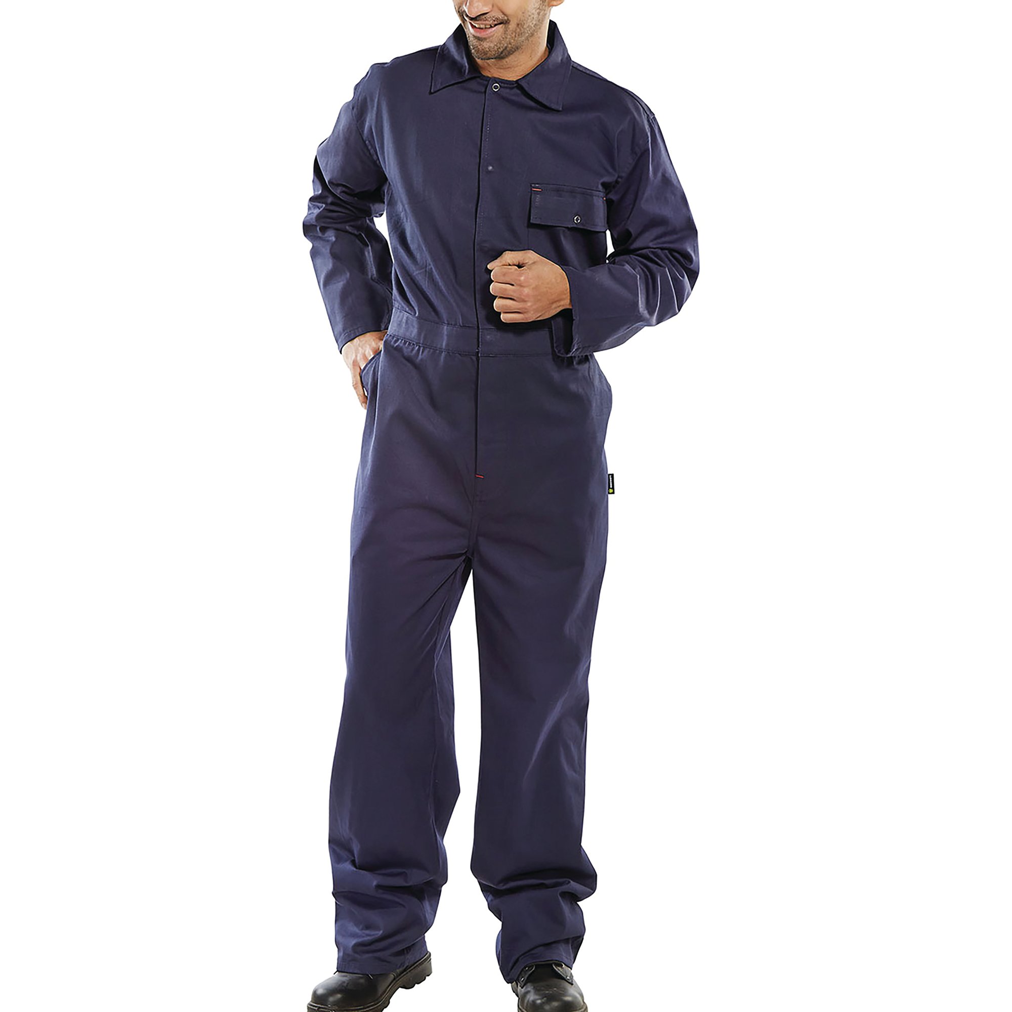 BEESWIFT BOILERSUIT CTN DRLL NBLU 36