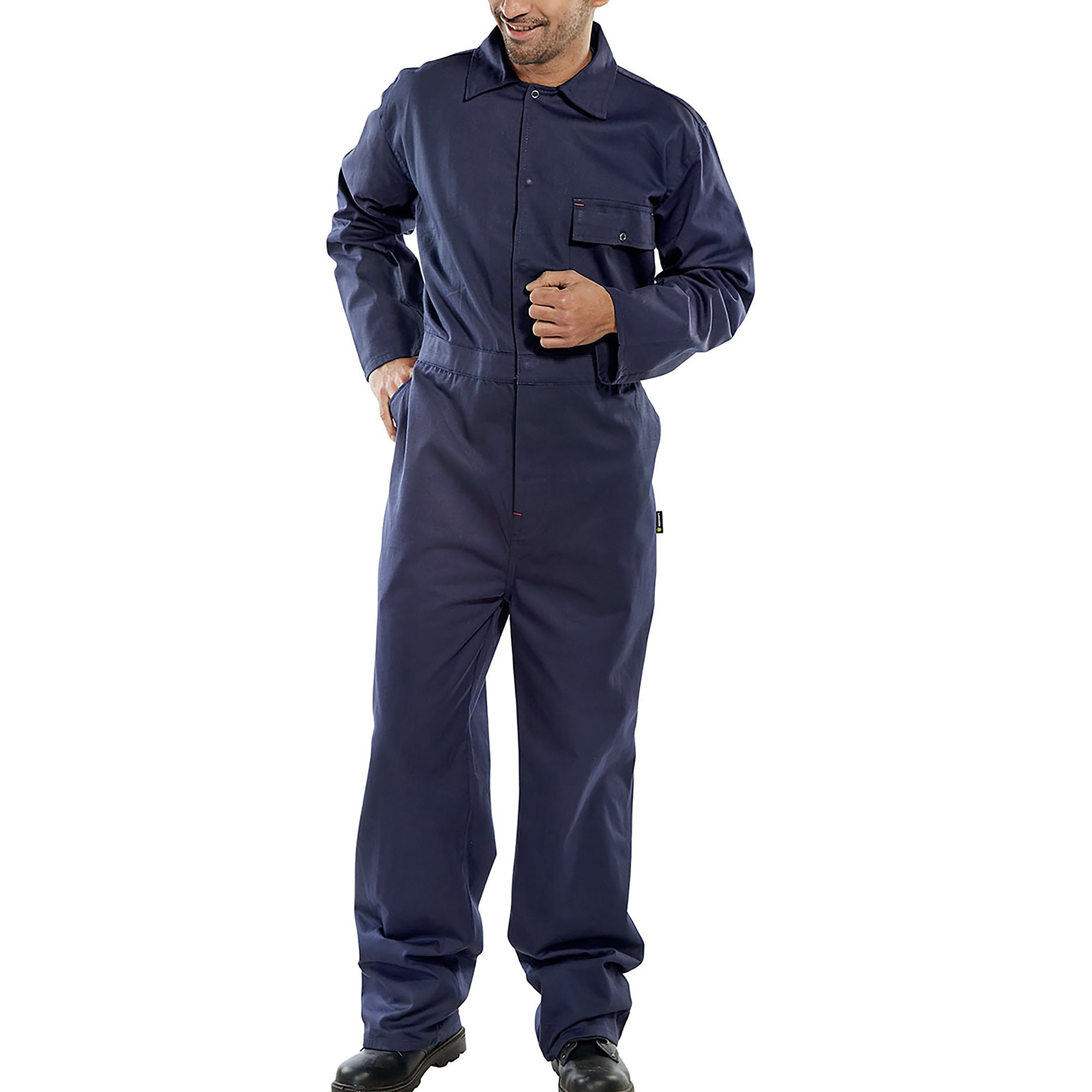 BEESWIFT BOILERSUIT CTN DRLL NBLU 52