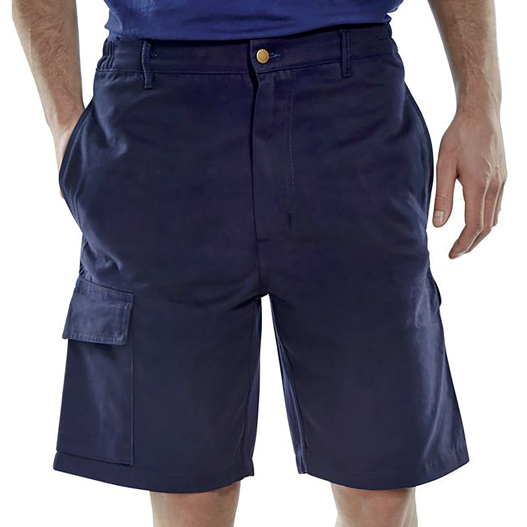 CARGO POCKET SHORTS NAVY BLUE 32