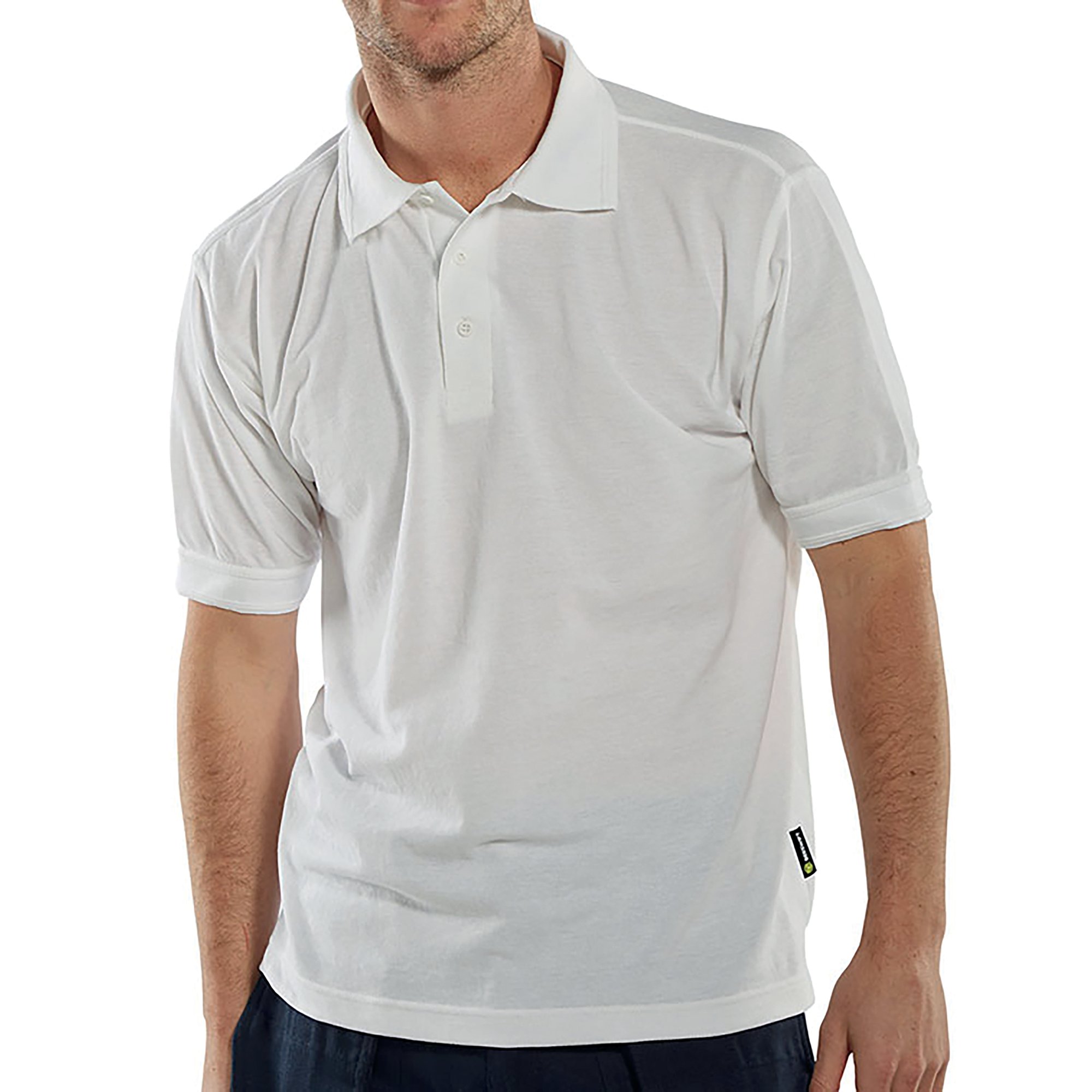 CLICK SHORT SLEEVE POLO WHITE S
