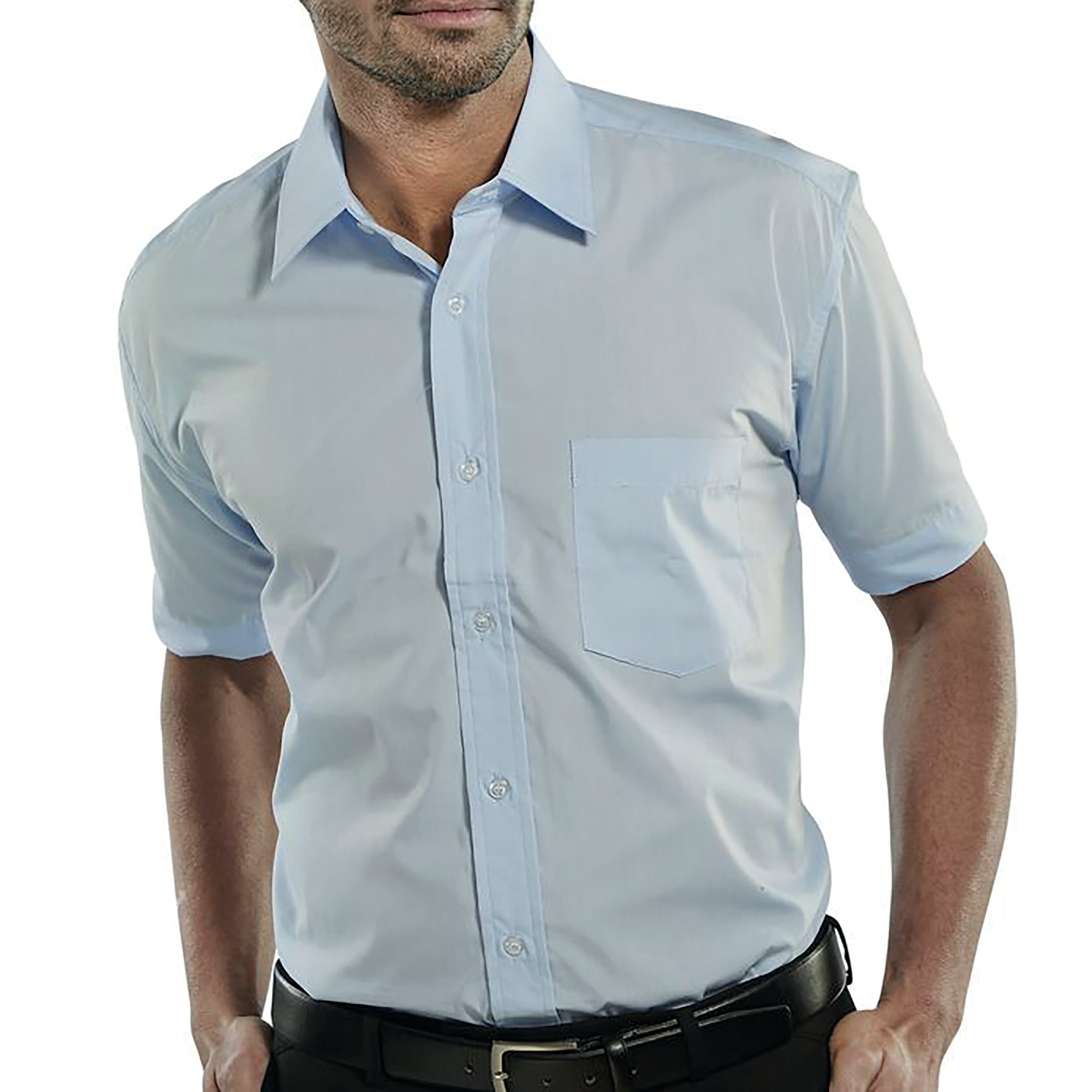 CLASSIC SHORT SLE SHIRT SKY BLU 17