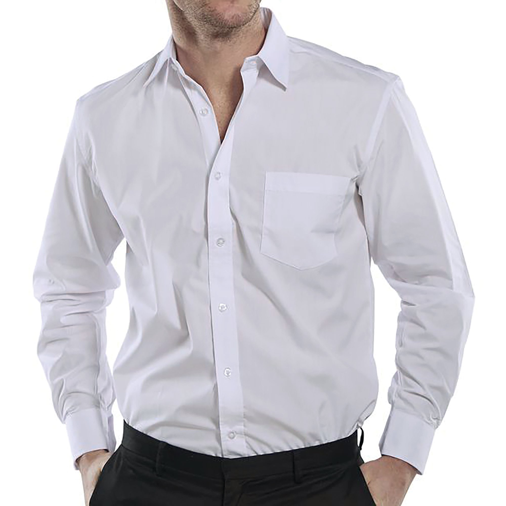 CLASSIC LONG SLE SHIRT WHITE 15.5