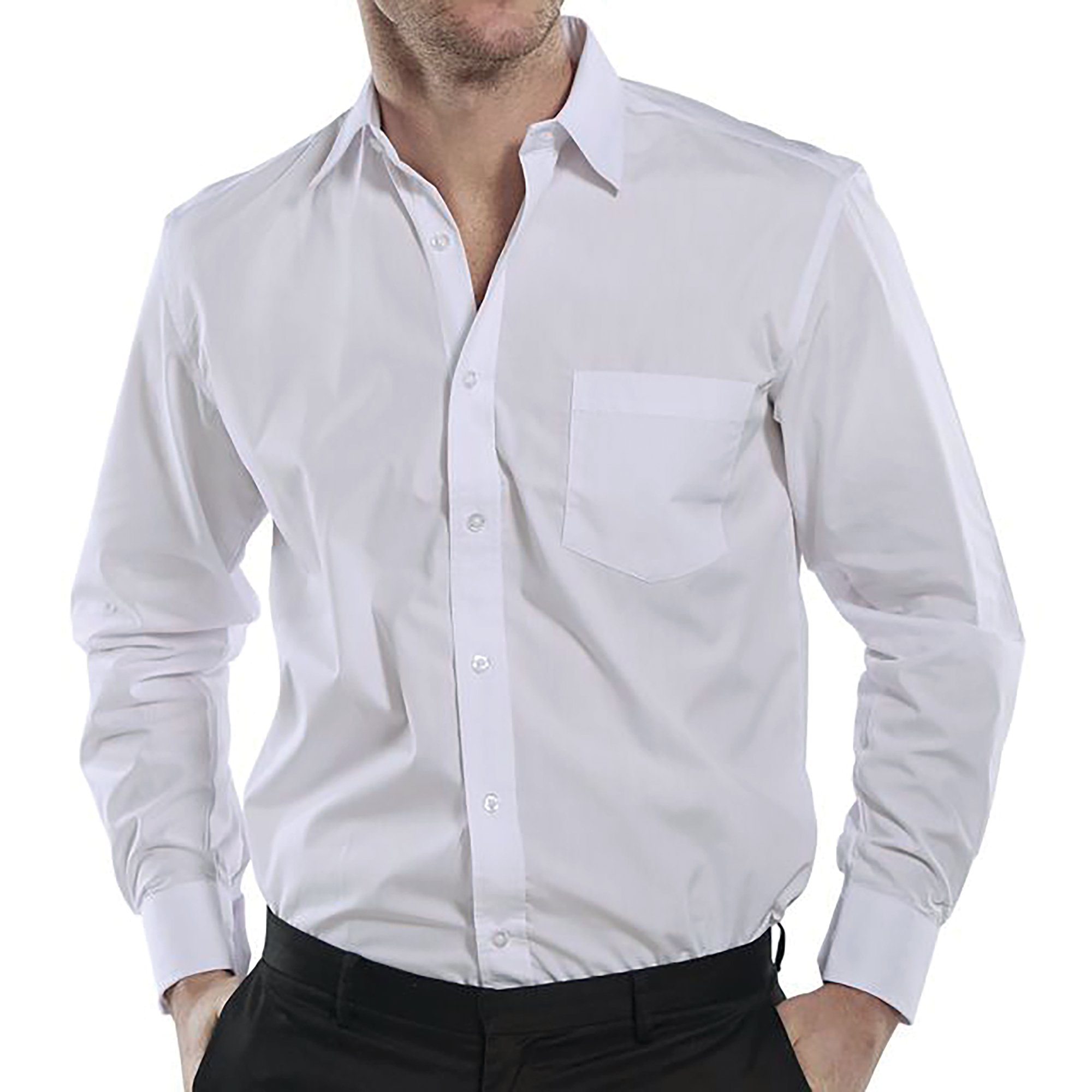 CLASSIC LONG SLE SHIRT WHITE 17.5