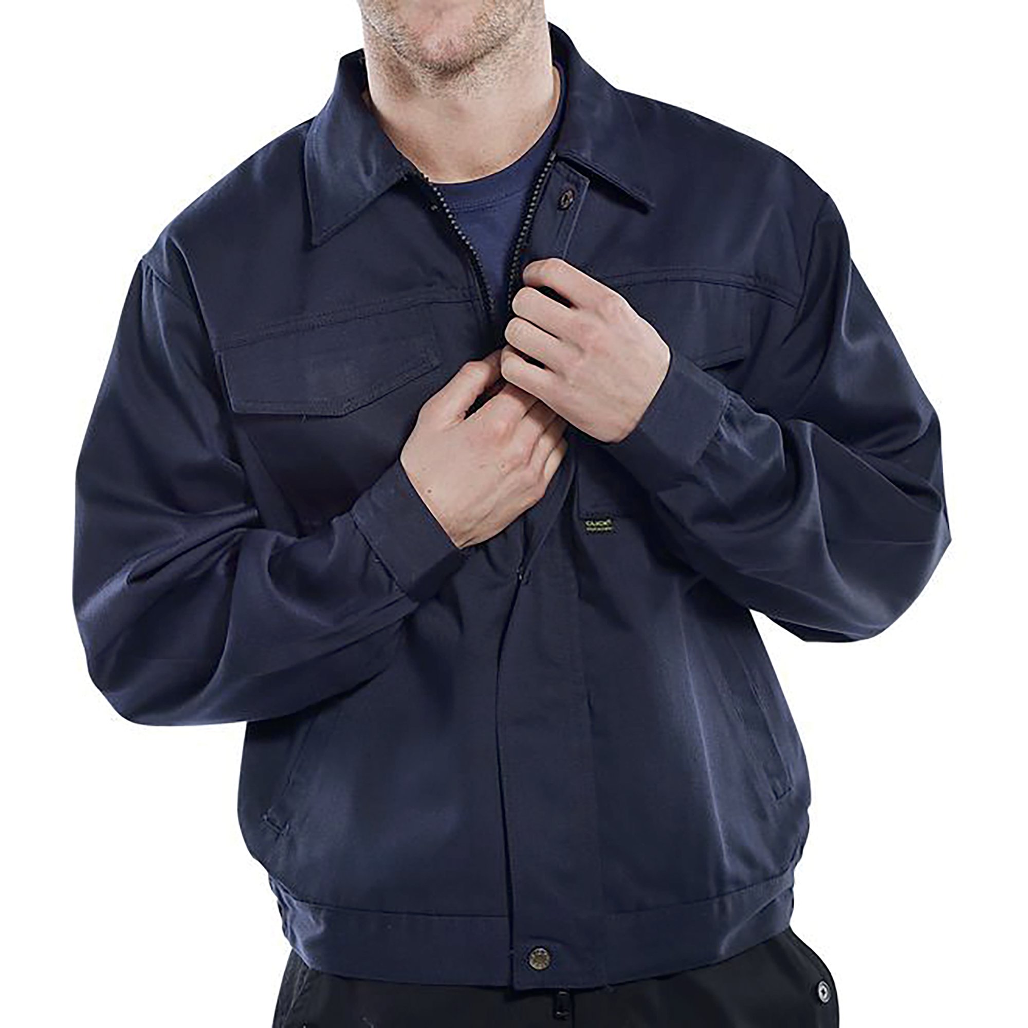BEESWIFT DRIVERS JACKET NVY BLU SZ48