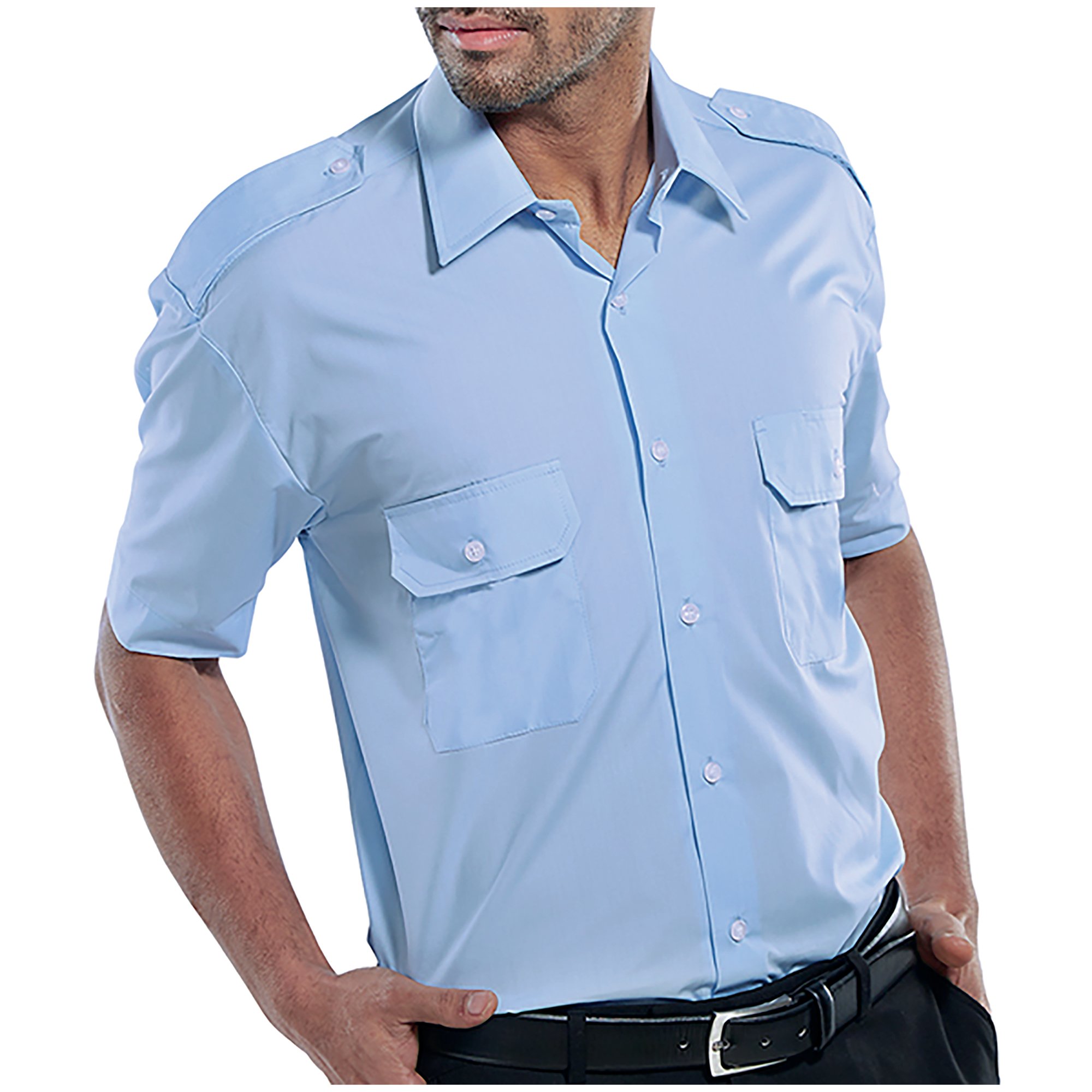 PILOT SHORT SLEEVE SHIRT SK BLU 16.5