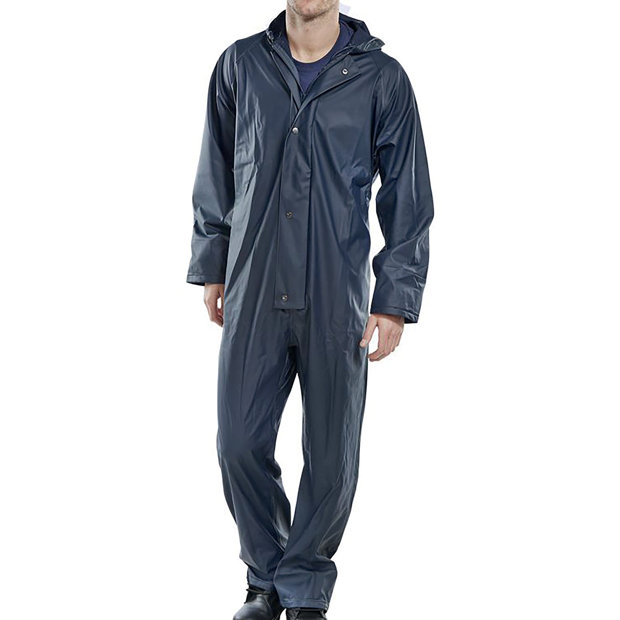 SUPER B-DRI COVERALL NAVY BLUE S