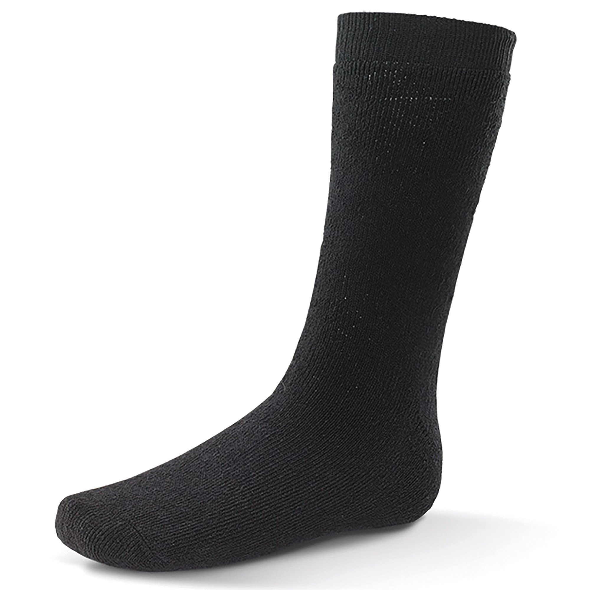 THERMAL TERRY SOCKS 1 PAIR BLACK