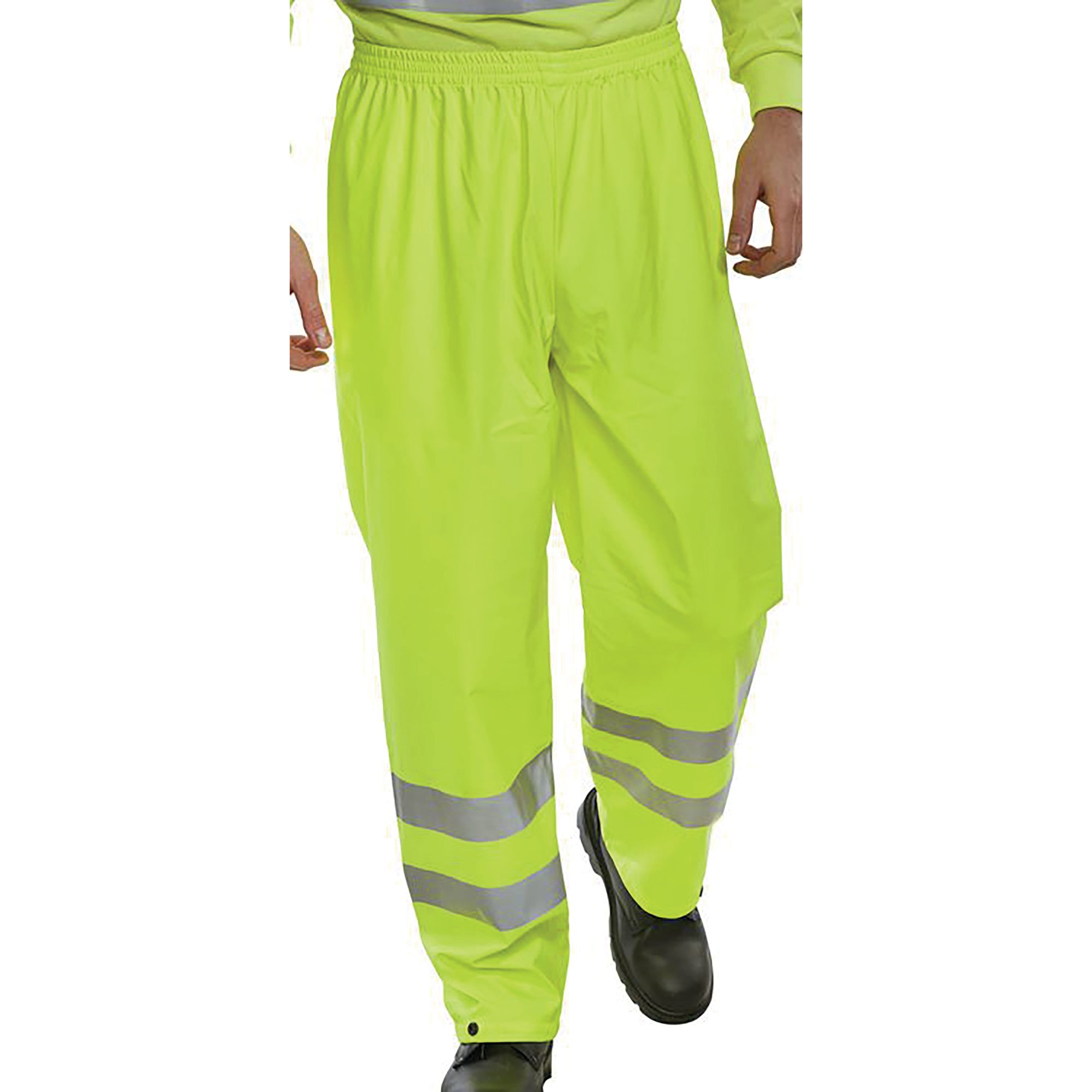 BSEEN PU OVERTROUSERS SYELLOW 4XL