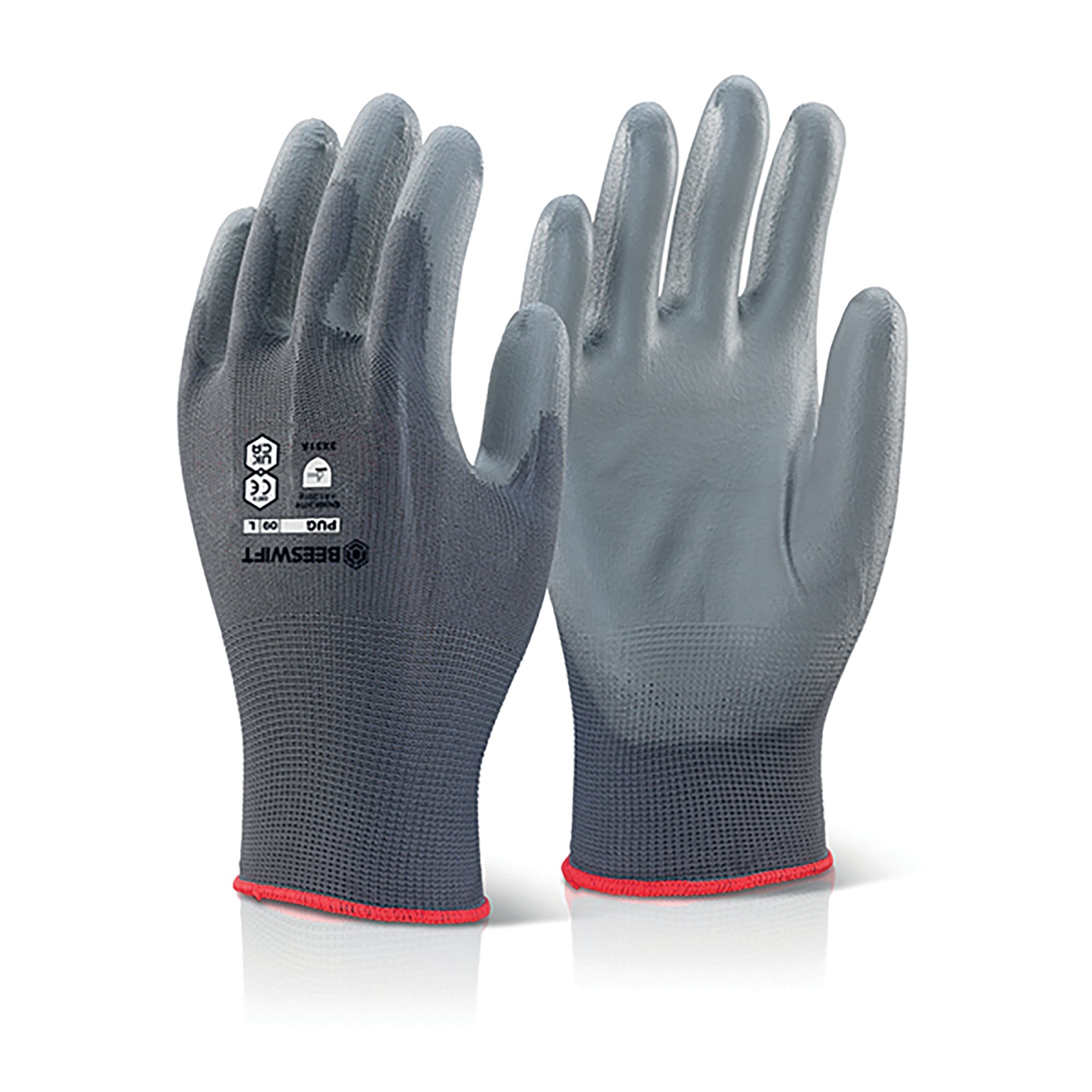 PU COATED GLOVES GREYXL