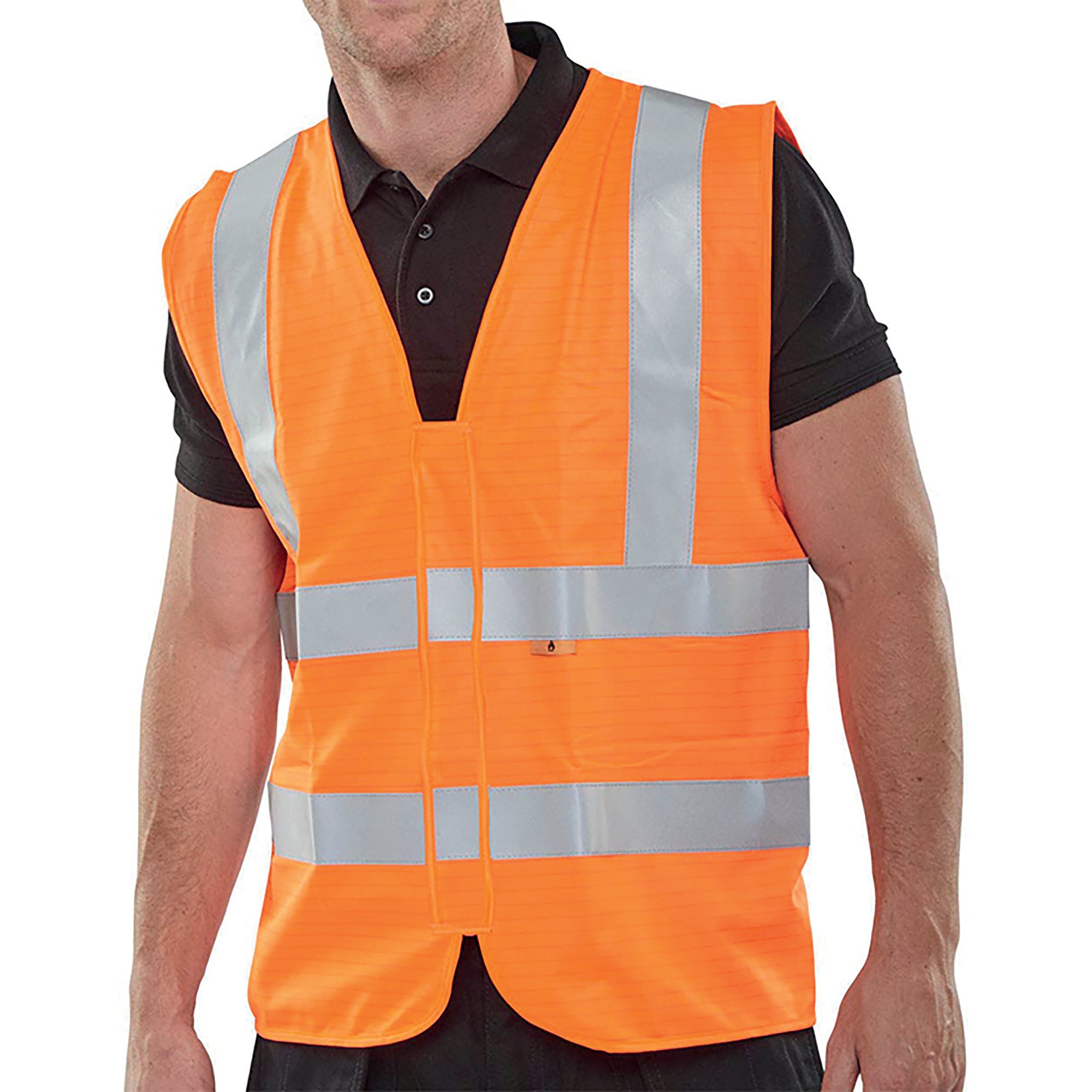 BEESWIFT HI VIS WAISTCOAT ORG 2XL