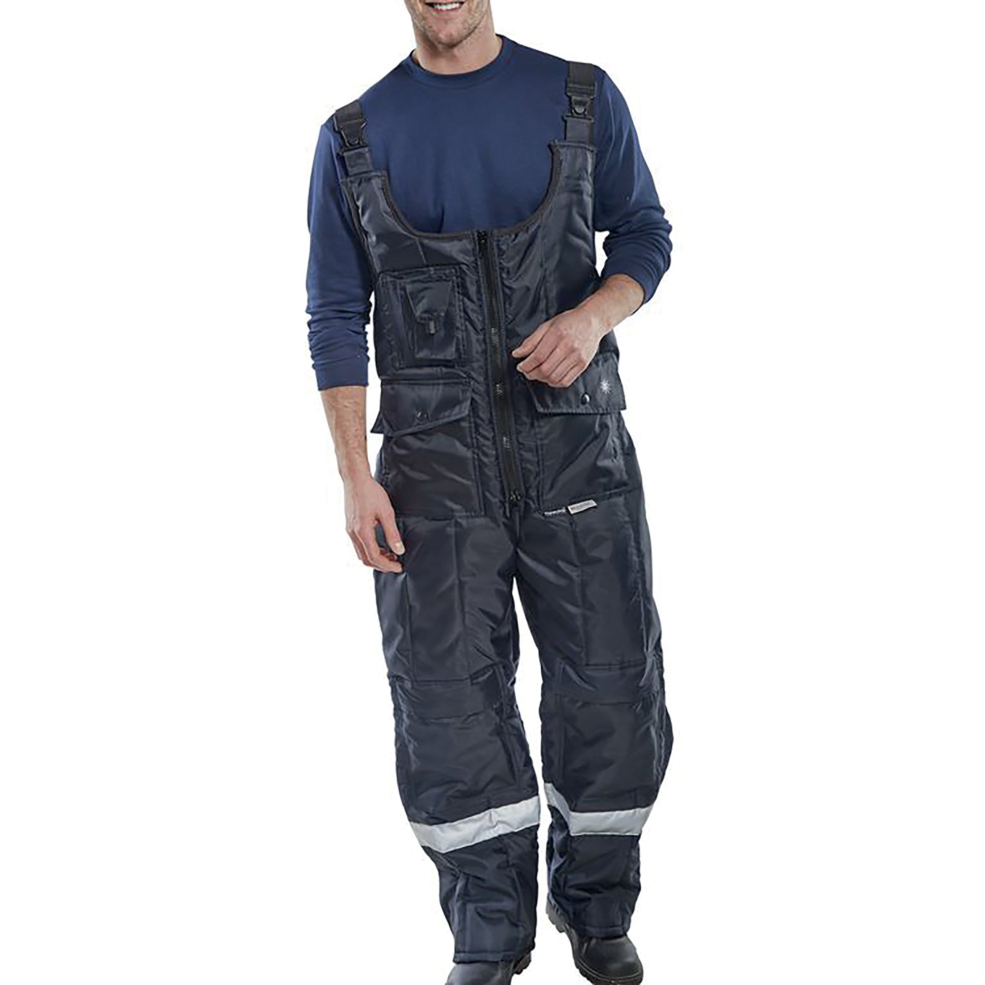 COLDSTAR FRZER BIB TROUSERS NBLU 3XL