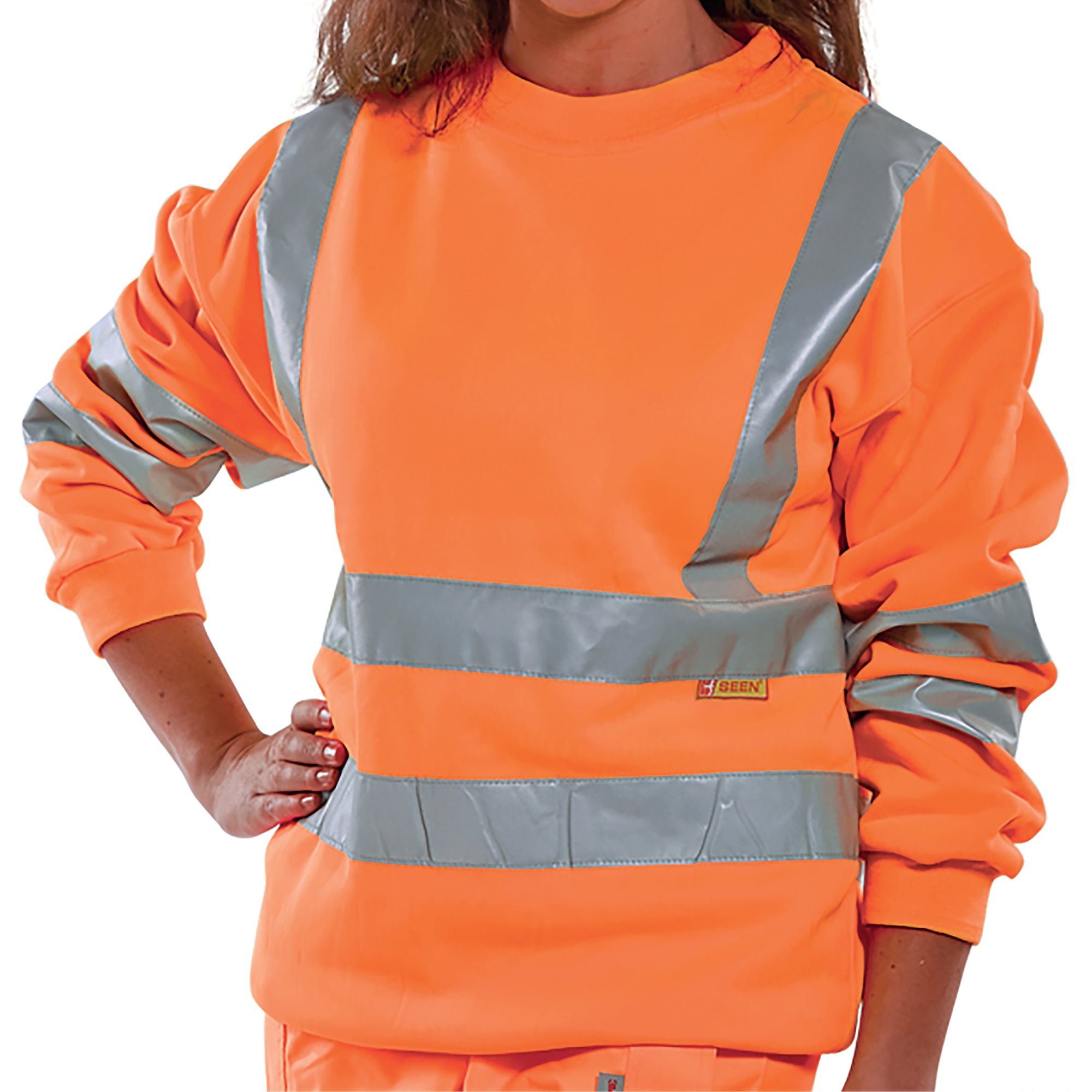BEESWIFT HI VIS SWEATSHIRT ORG S
