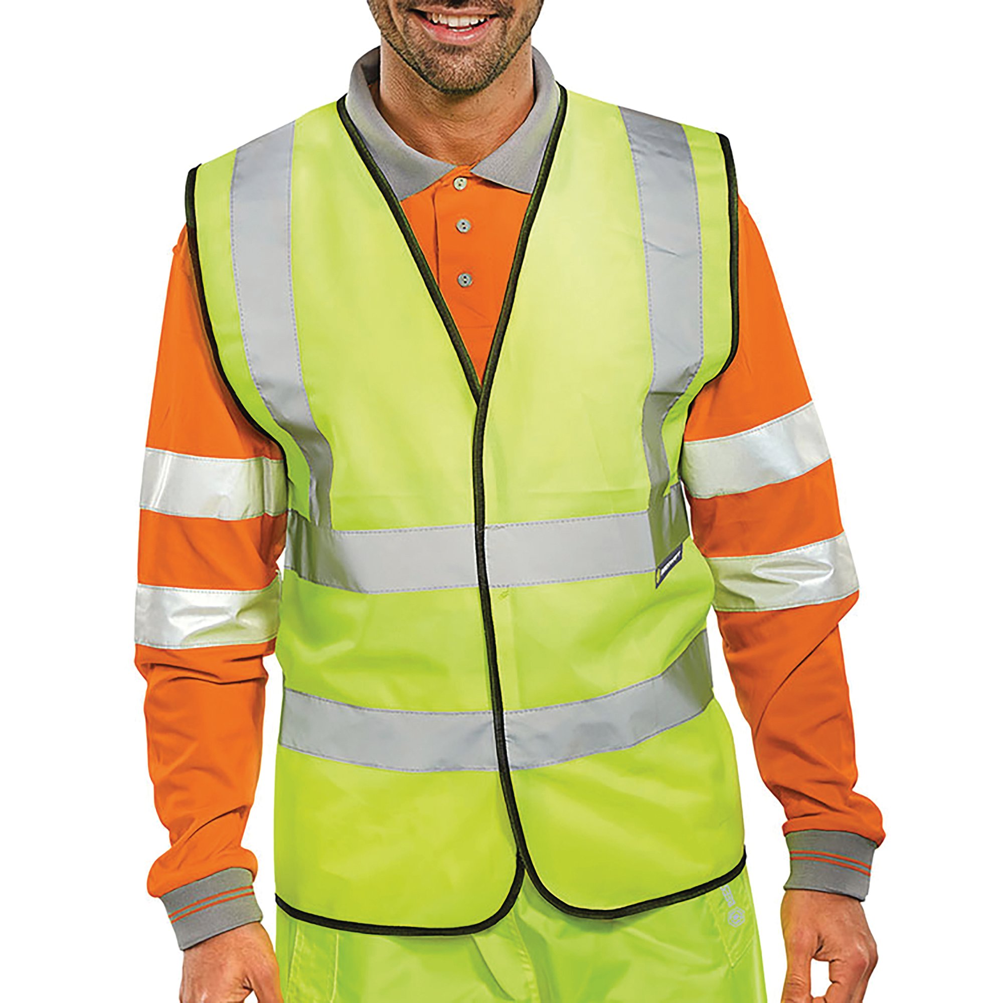 HI VIS WAISTCOAT SATURN YELLOW S