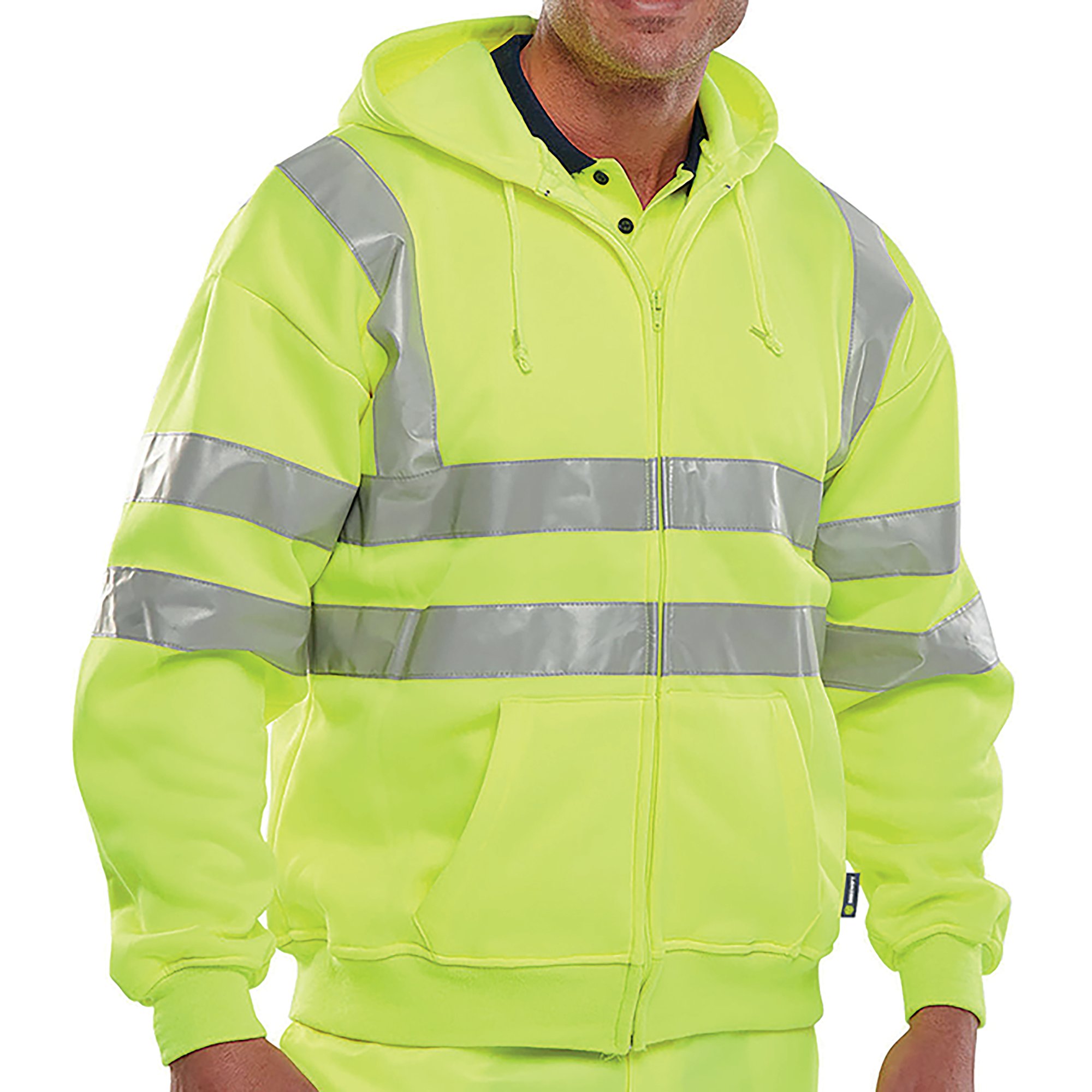 ZIP UP HOODED SWEATSHIRT SYELLOW 2XL