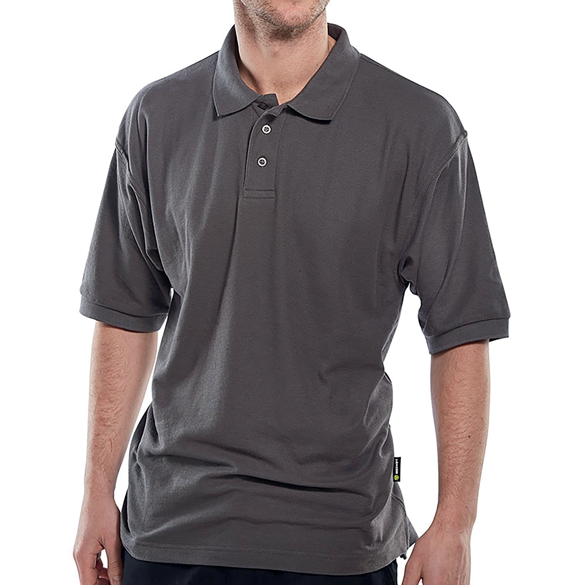 CLICK SHORT SLEEVE POLO GREY 2XL