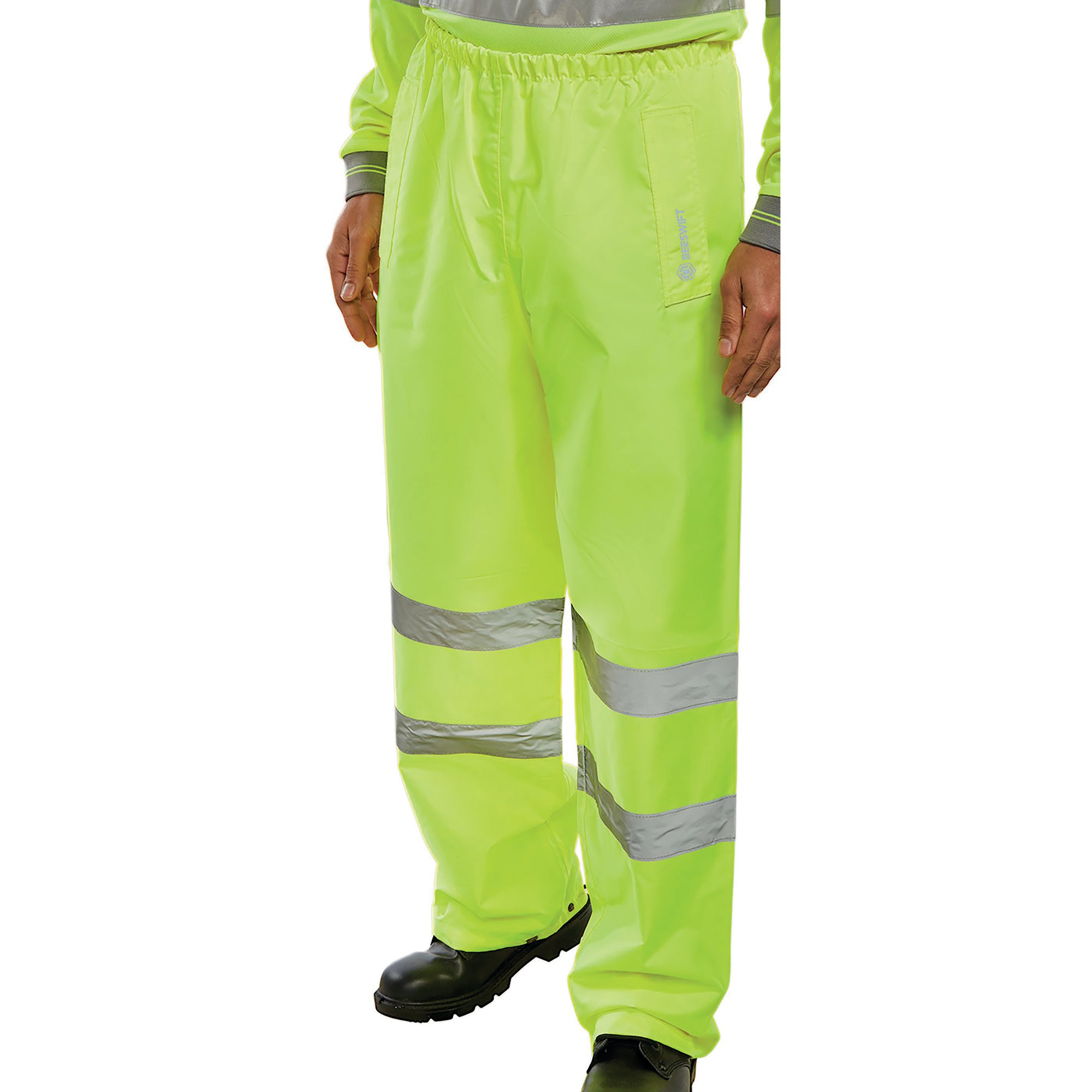 HI VIS TRAFFIC TROUSERS SYELLOW 4XL