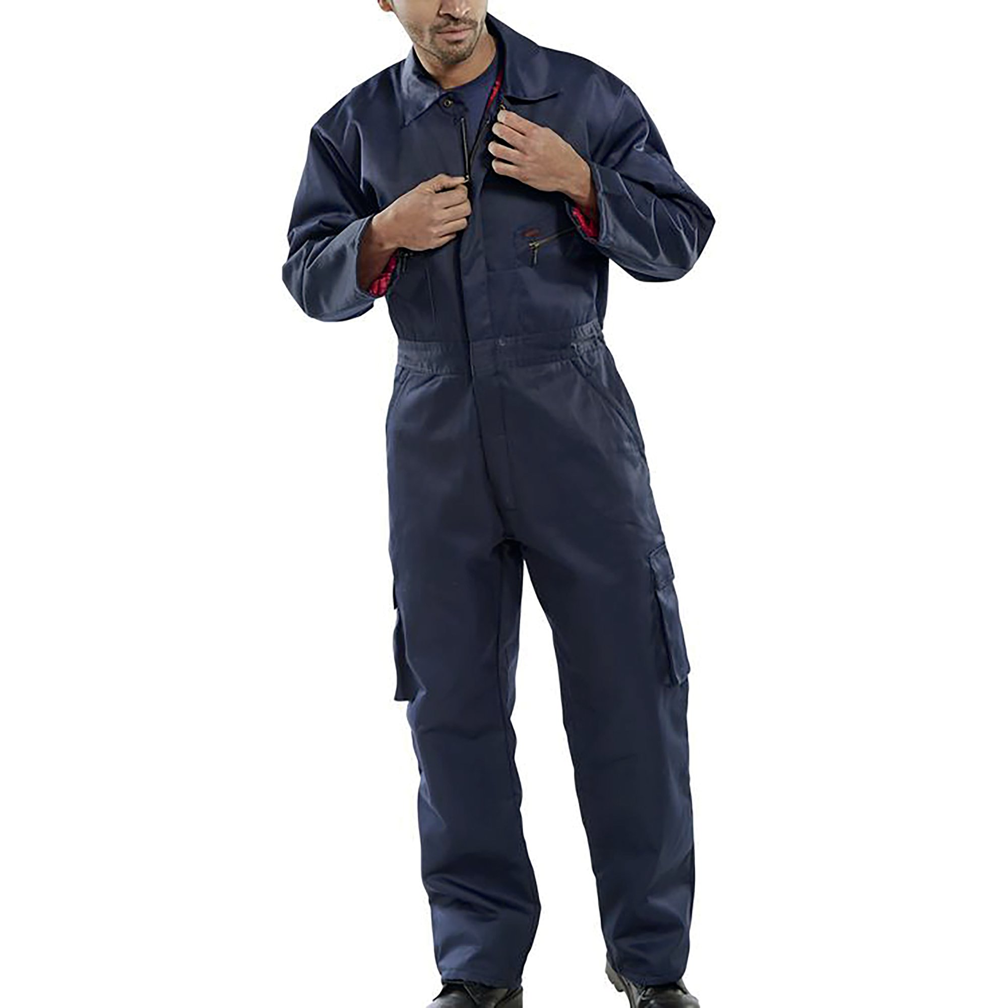 CLICK QUILTED BOILERSUIT NVY BLUE 54