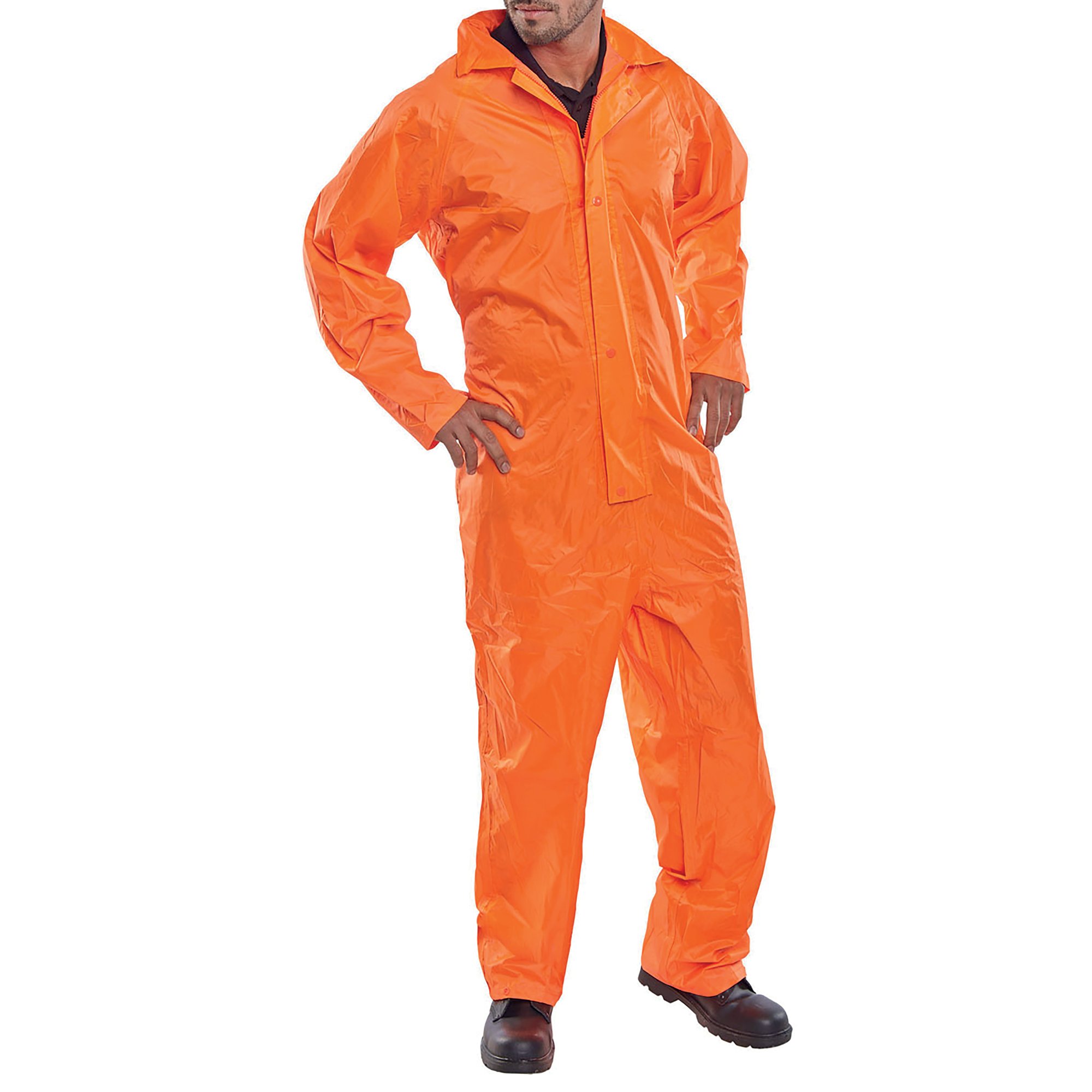 BEESWIFT NYL B-DRI COVERALL ORG 2XL