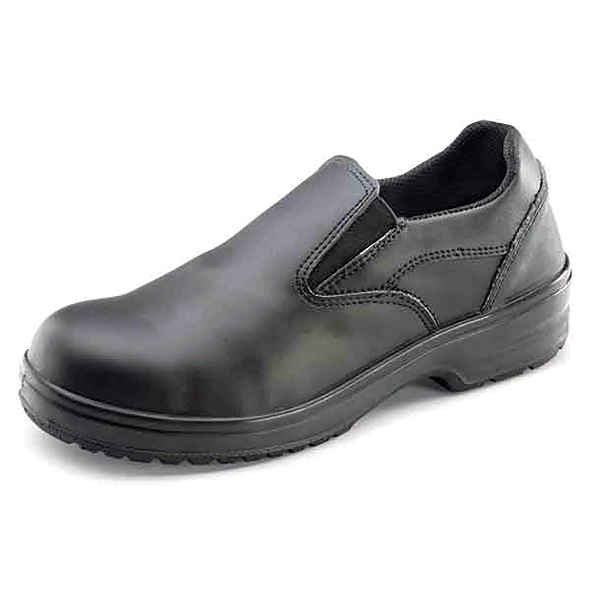 LADIES SLIP-ON S1 SHOE 1PR BLK 7