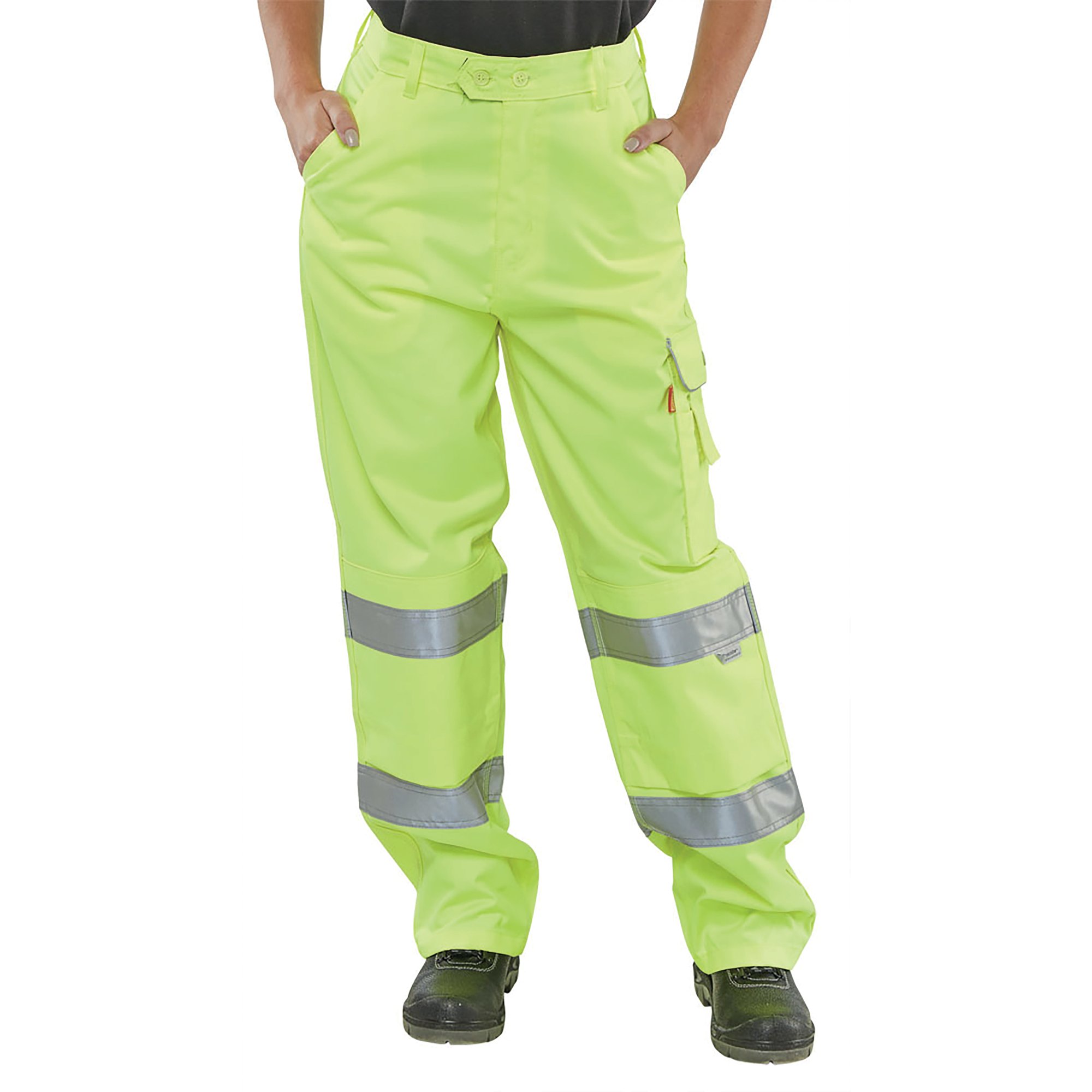 LADIES HI VIS PCOT TROUSERS SYLW 34