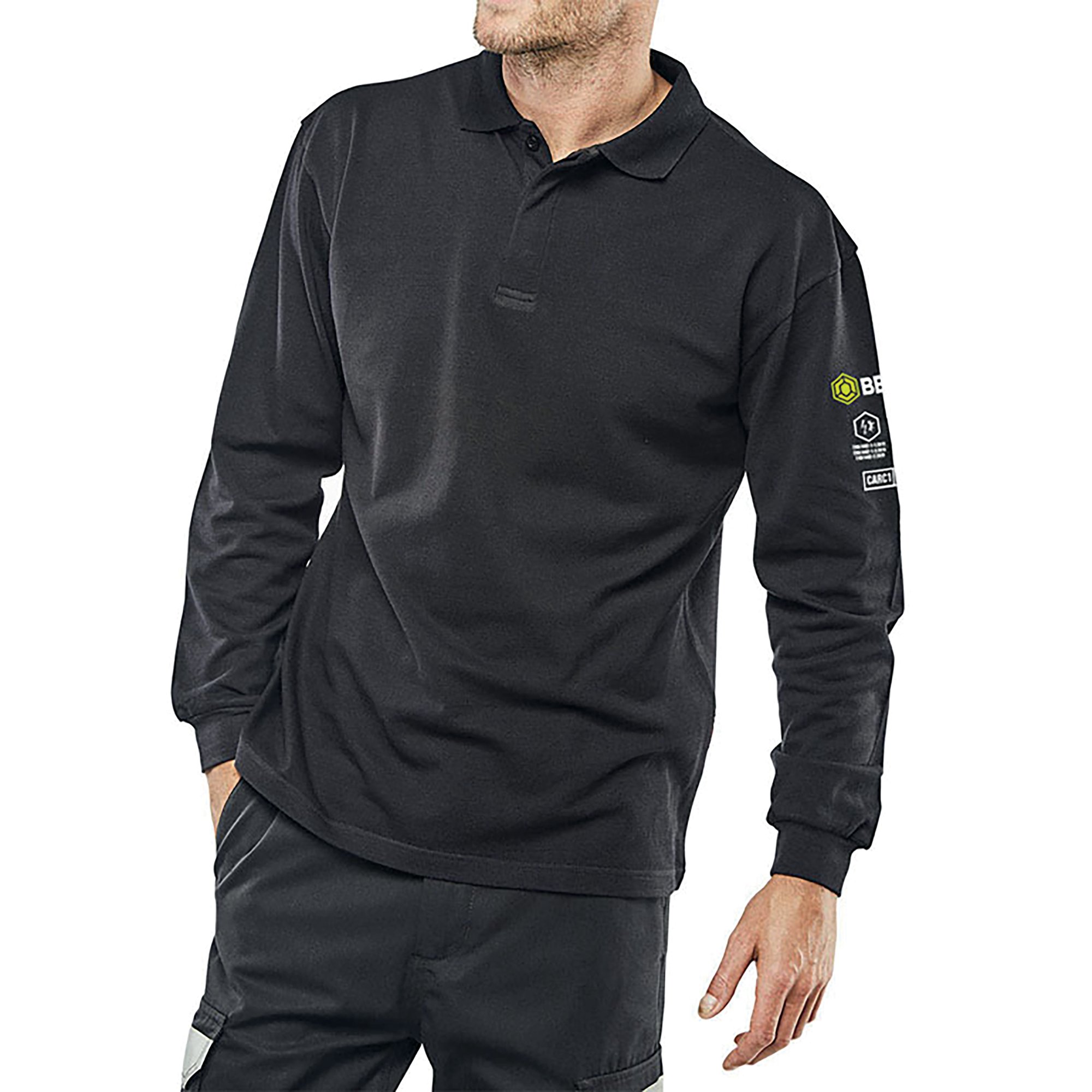 ARC FLASH POLO SHIRT NAVY LG