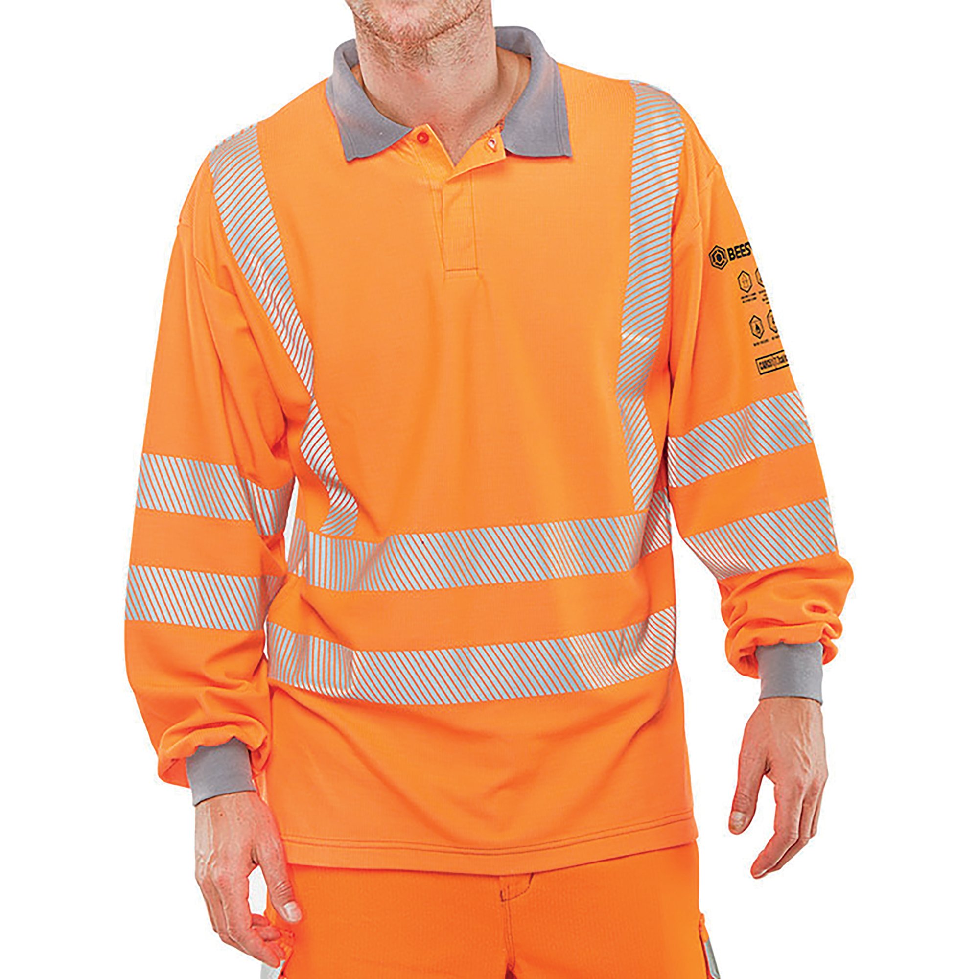 ARC FLASH POLOSHIRT GO/RT ORANGE M