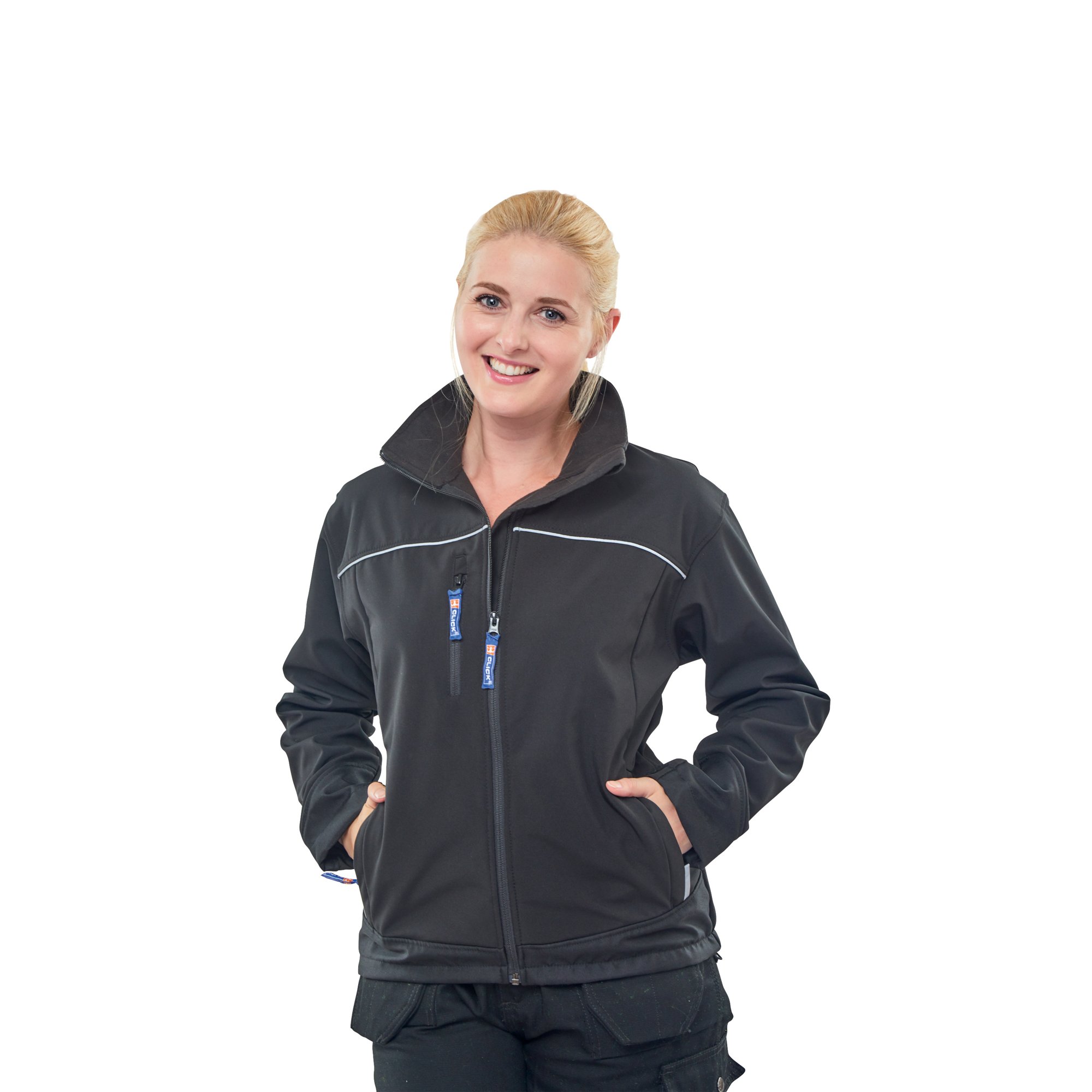LADIES SOFT SHELL JACKET BLACK M