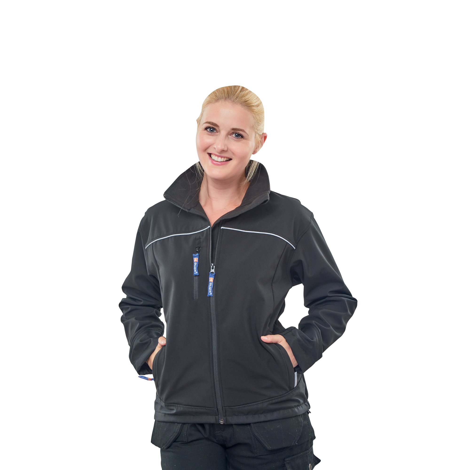 LADIES SOFT SHELL JACKET BLACK XL