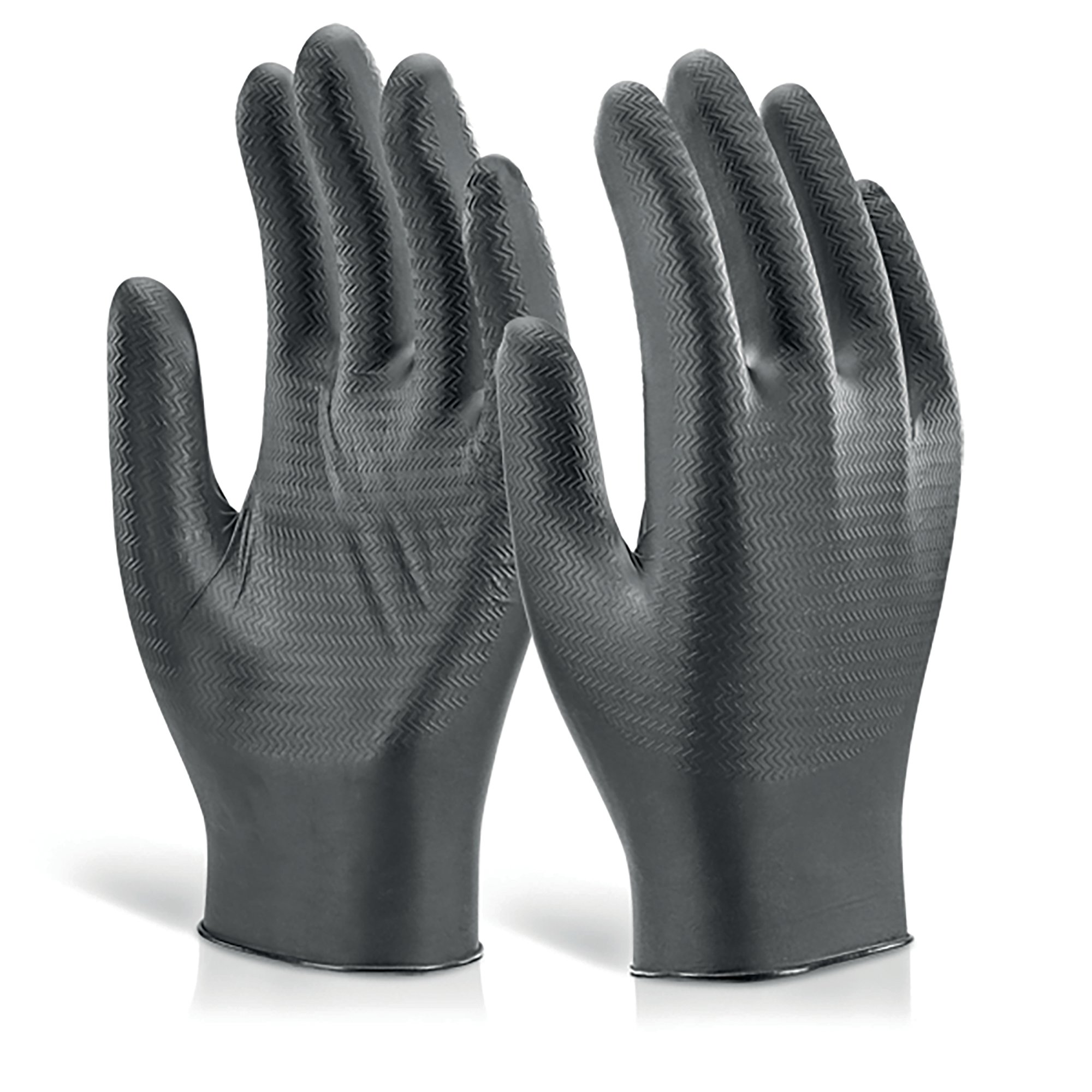 NITRILE DISB GLOVES PF BLK M PK1000