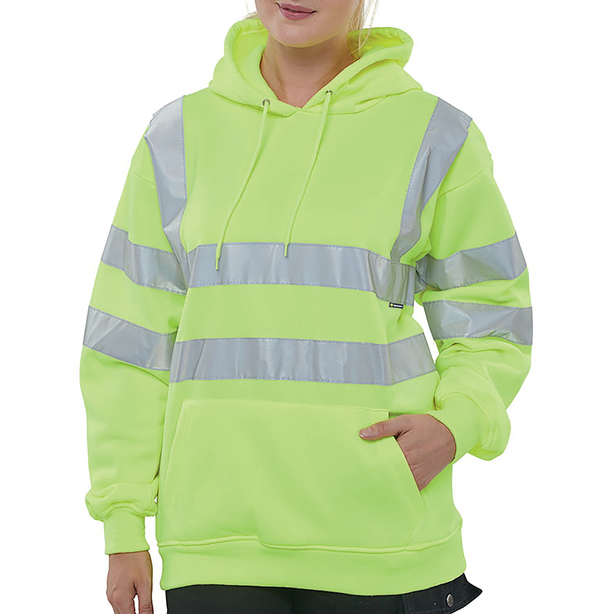 PULL ON HOODY SWEATSHIRT SYELLOW L