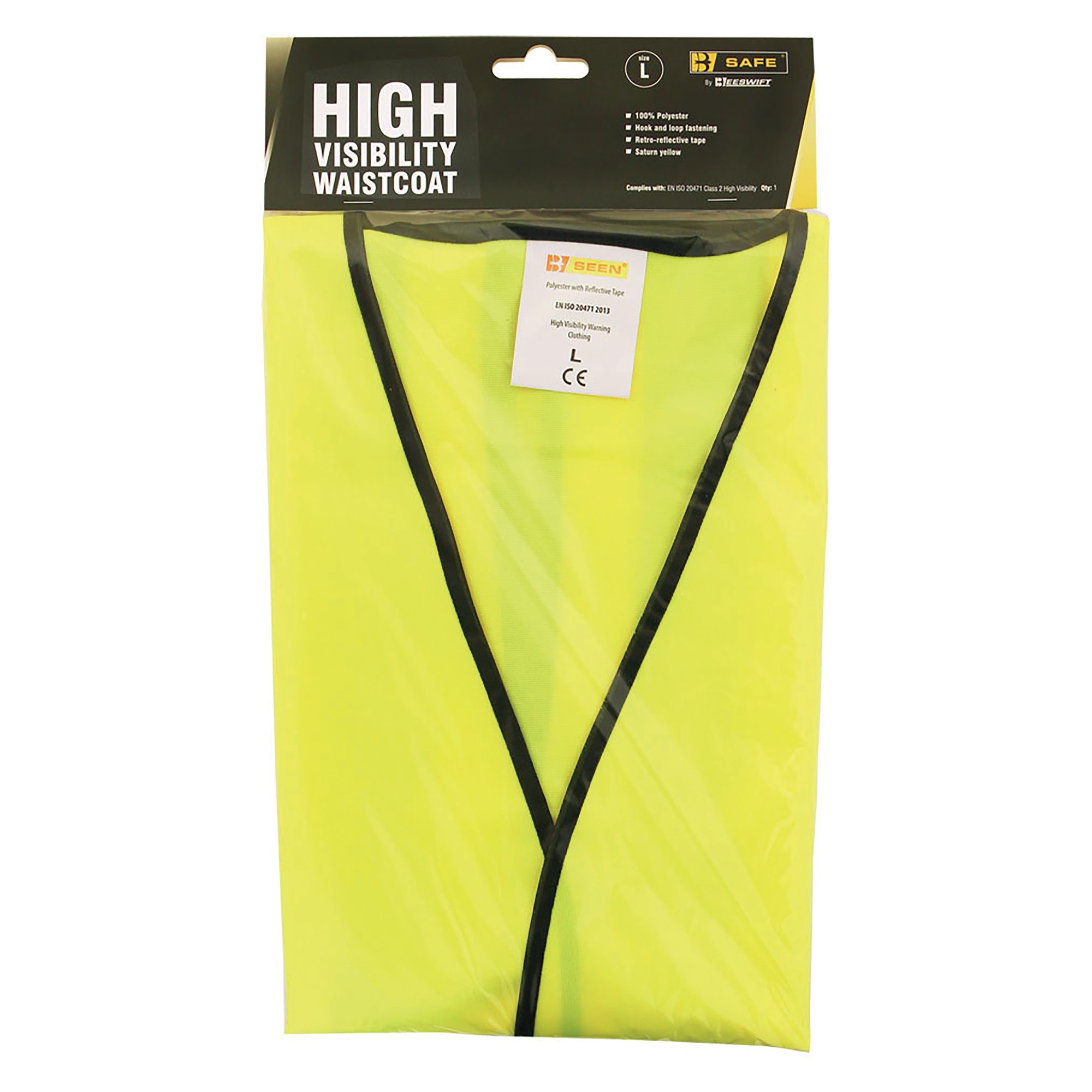 BSAFE HI VIS VEST SATURN YELLOW 2XL