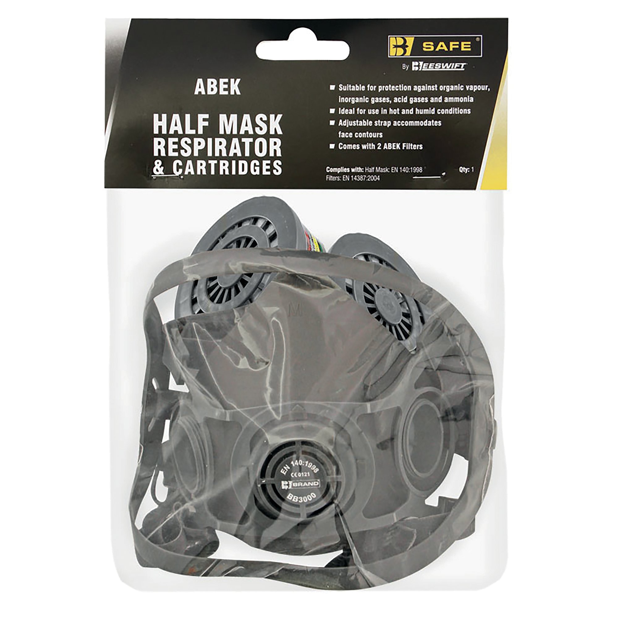 BEESWIFT HALF MASK RESPIR/ABEK CART