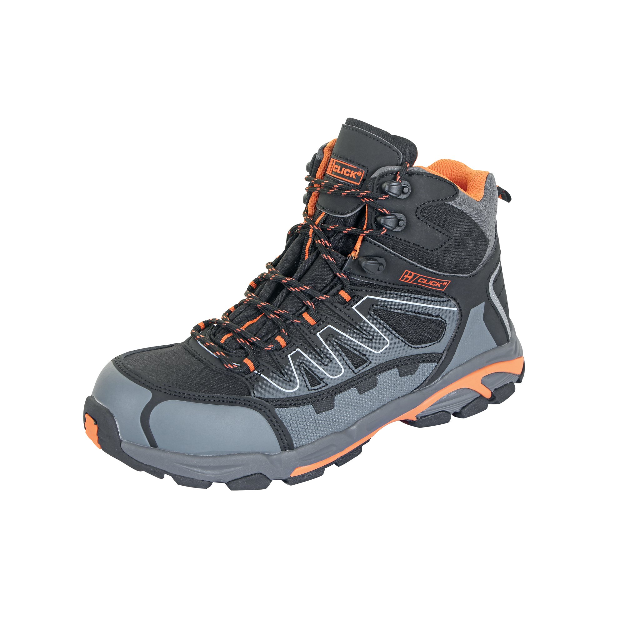 HIKER S3 SAFETY BOOTS 1PR BLK/ORG 8
