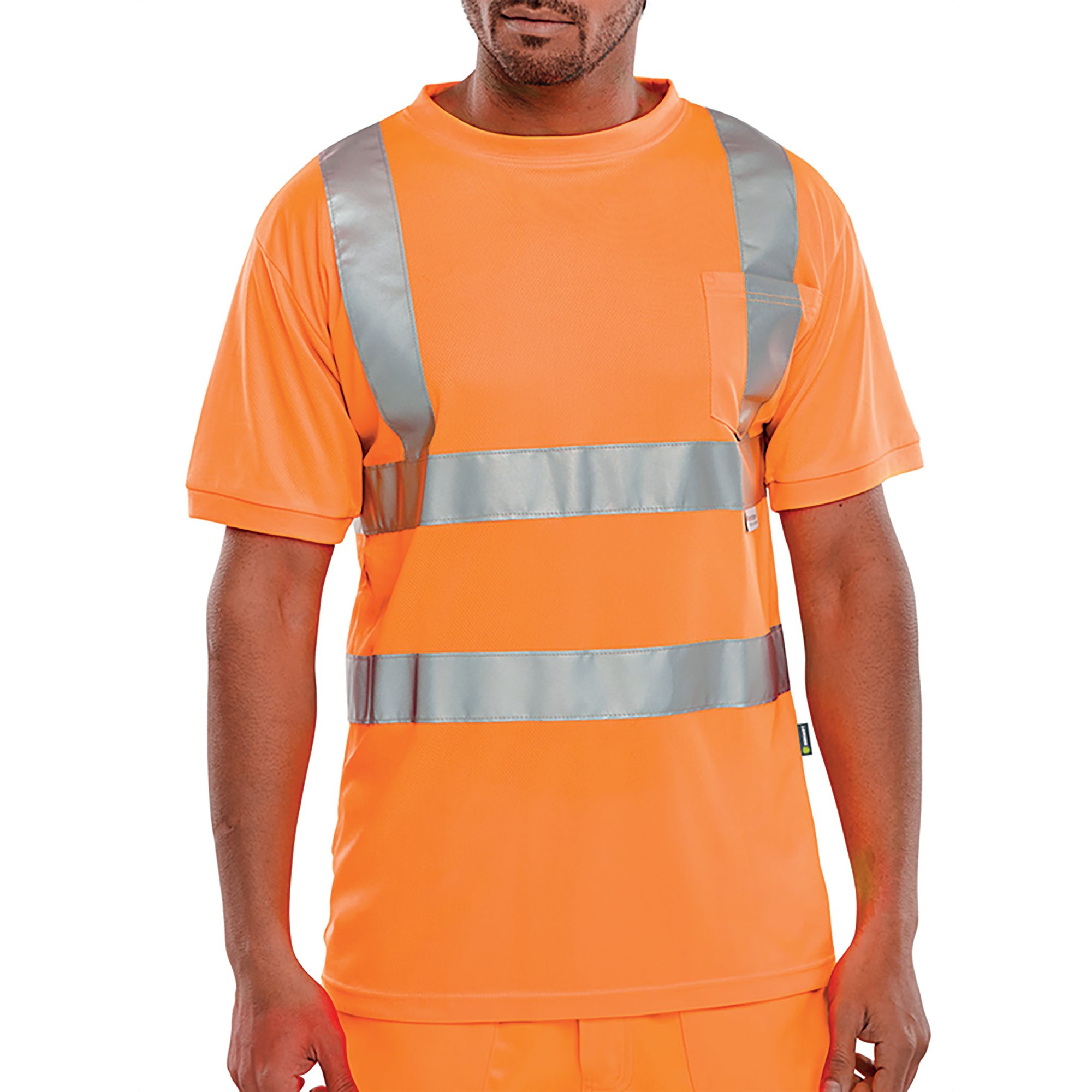 CREW NECK T-SHIRT ORANGE SZ SM
