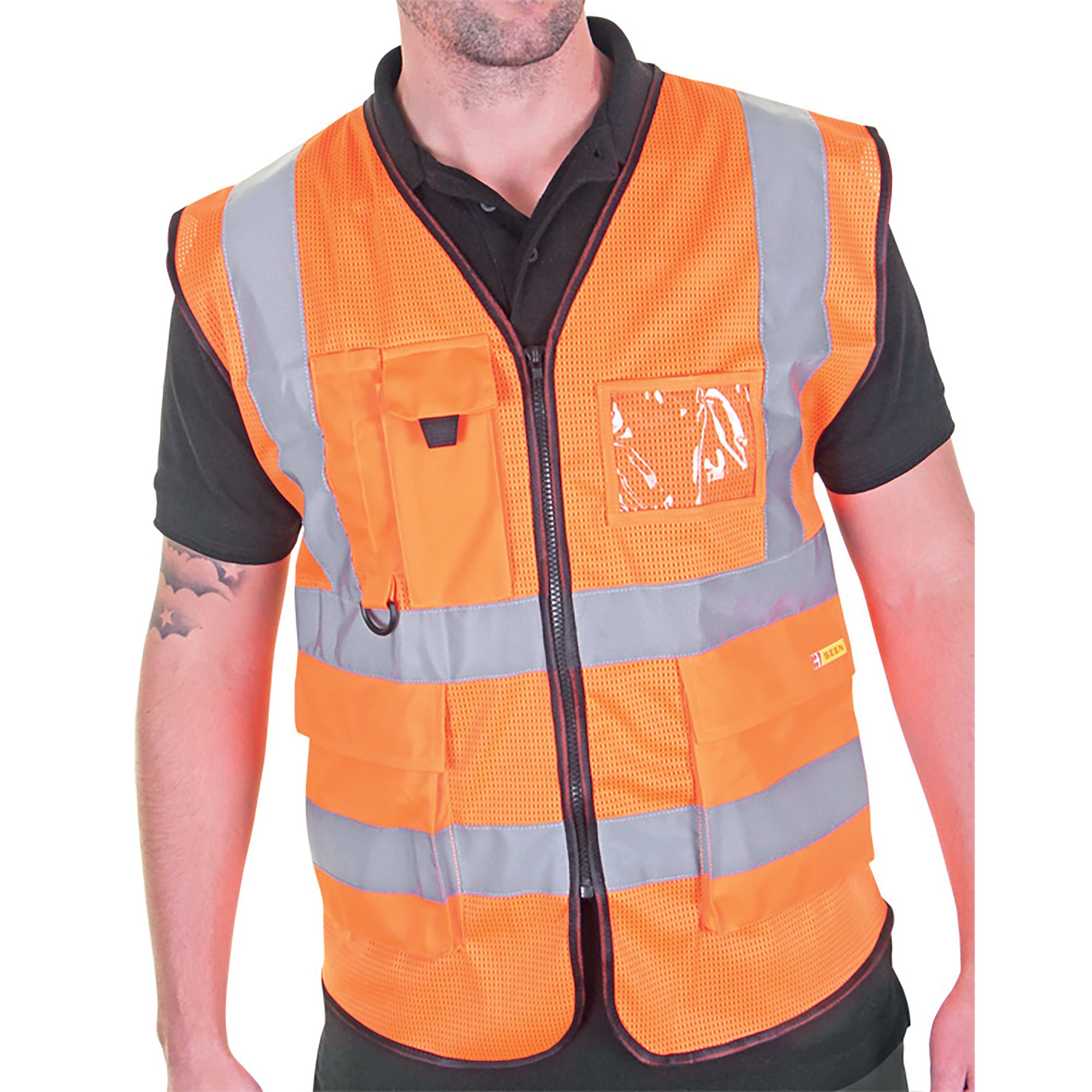 EXECUTIVE MESH WAISTCOAT ORANGE S