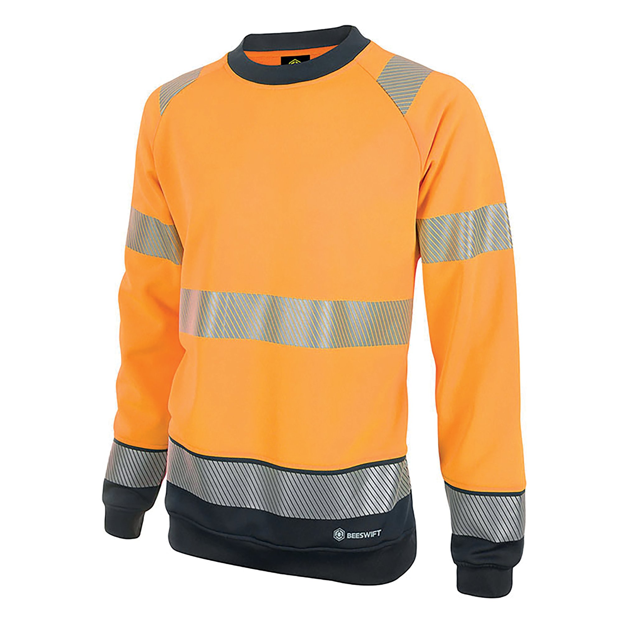 HI VIS SWEATSHIRT ORANGE/BLACK L