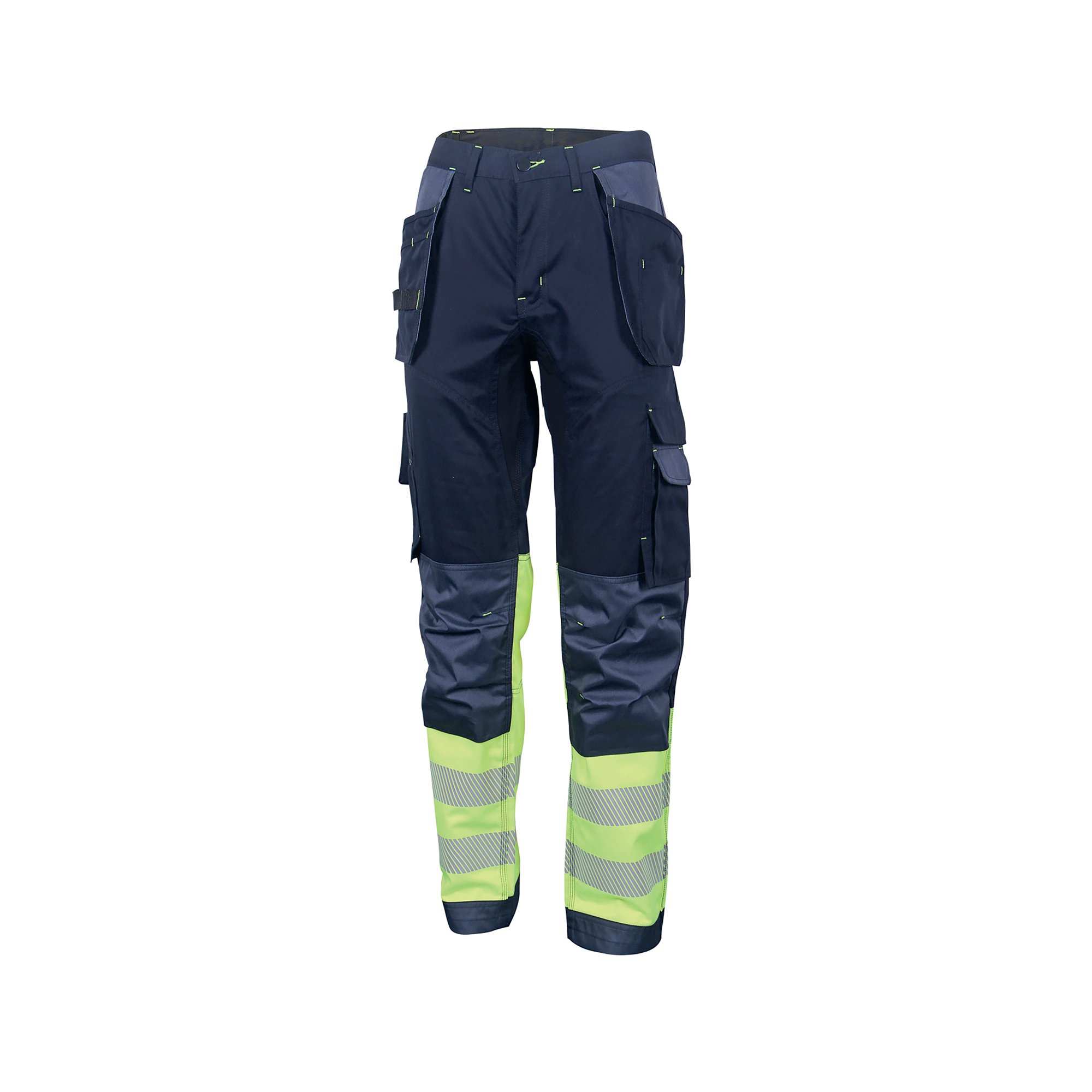 HI VIS 2TONE TROUSERS SYLW/NBLU 30S
