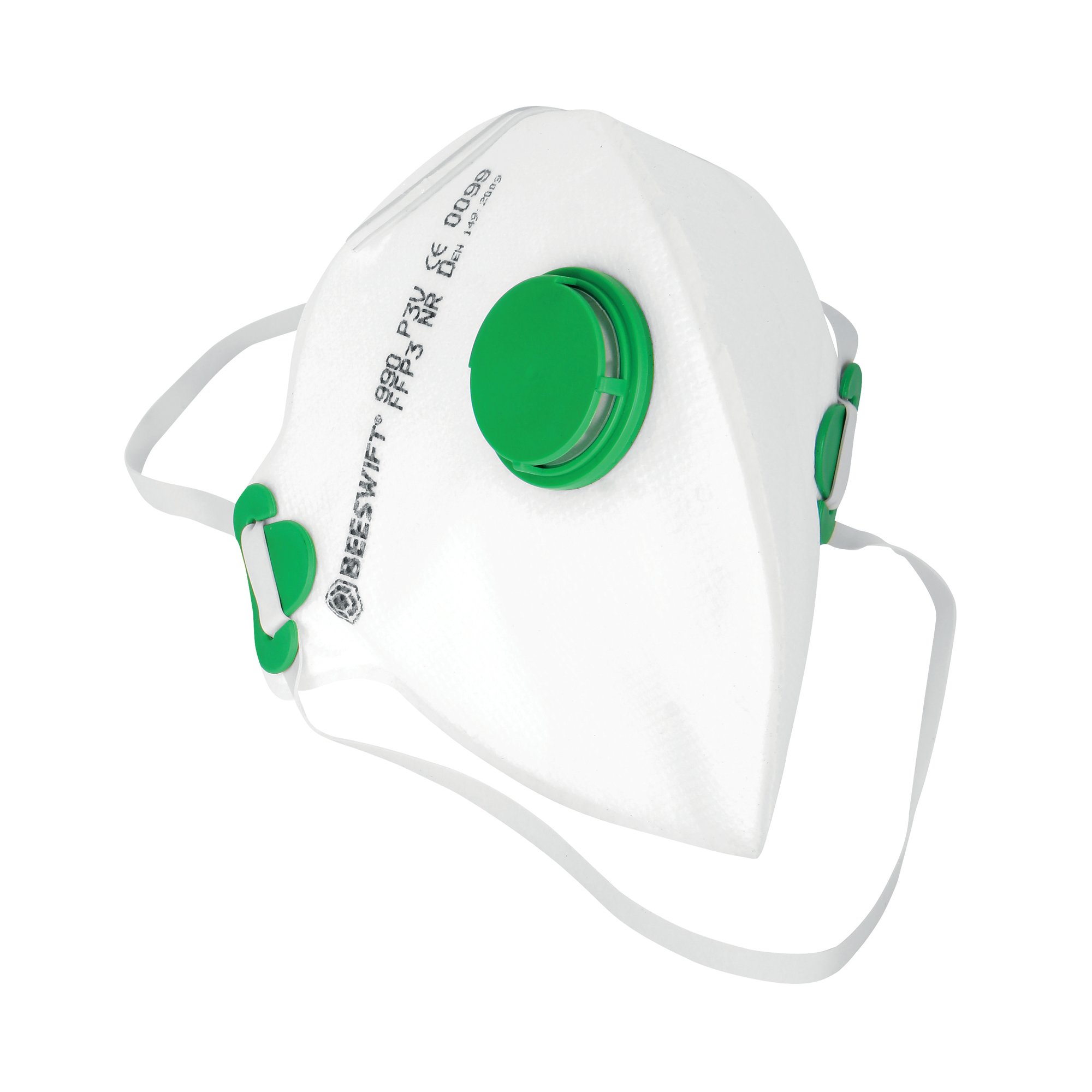 BEESWIFT FFLT P3 MASK/VALVE WHT PK20
