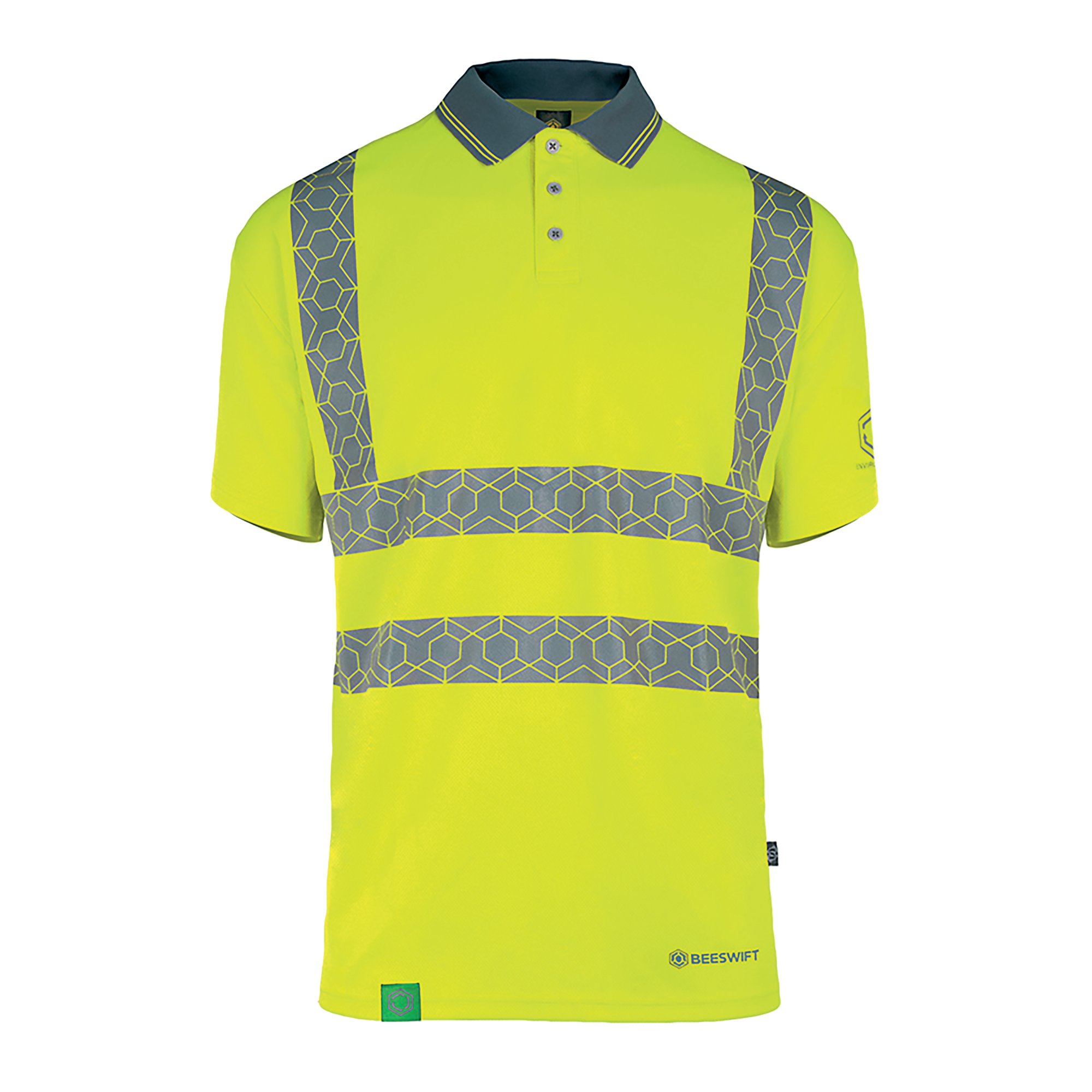 ENVIROWEAR HI VIS POLO S/YELLOW 2XL