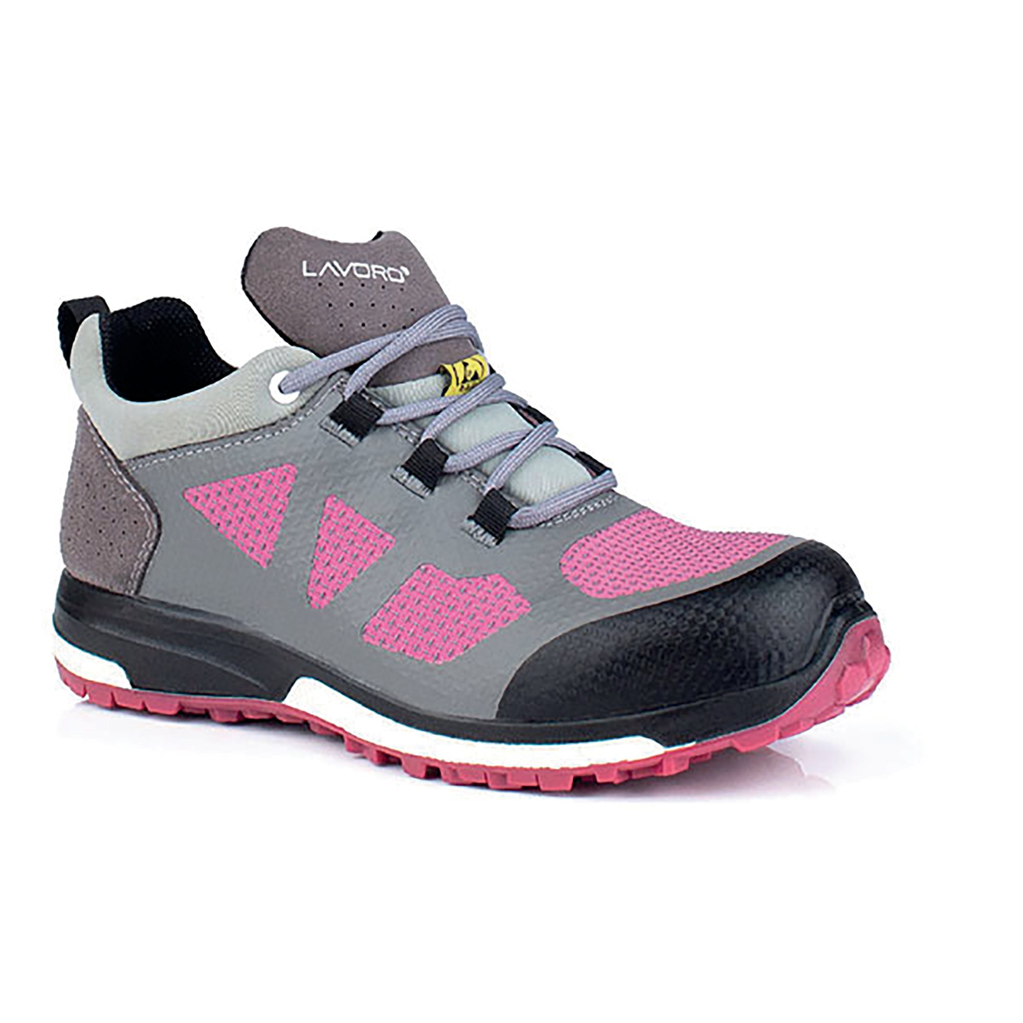 LEIA LADIES ASTA GRY/PNK SHOE 1PR 2