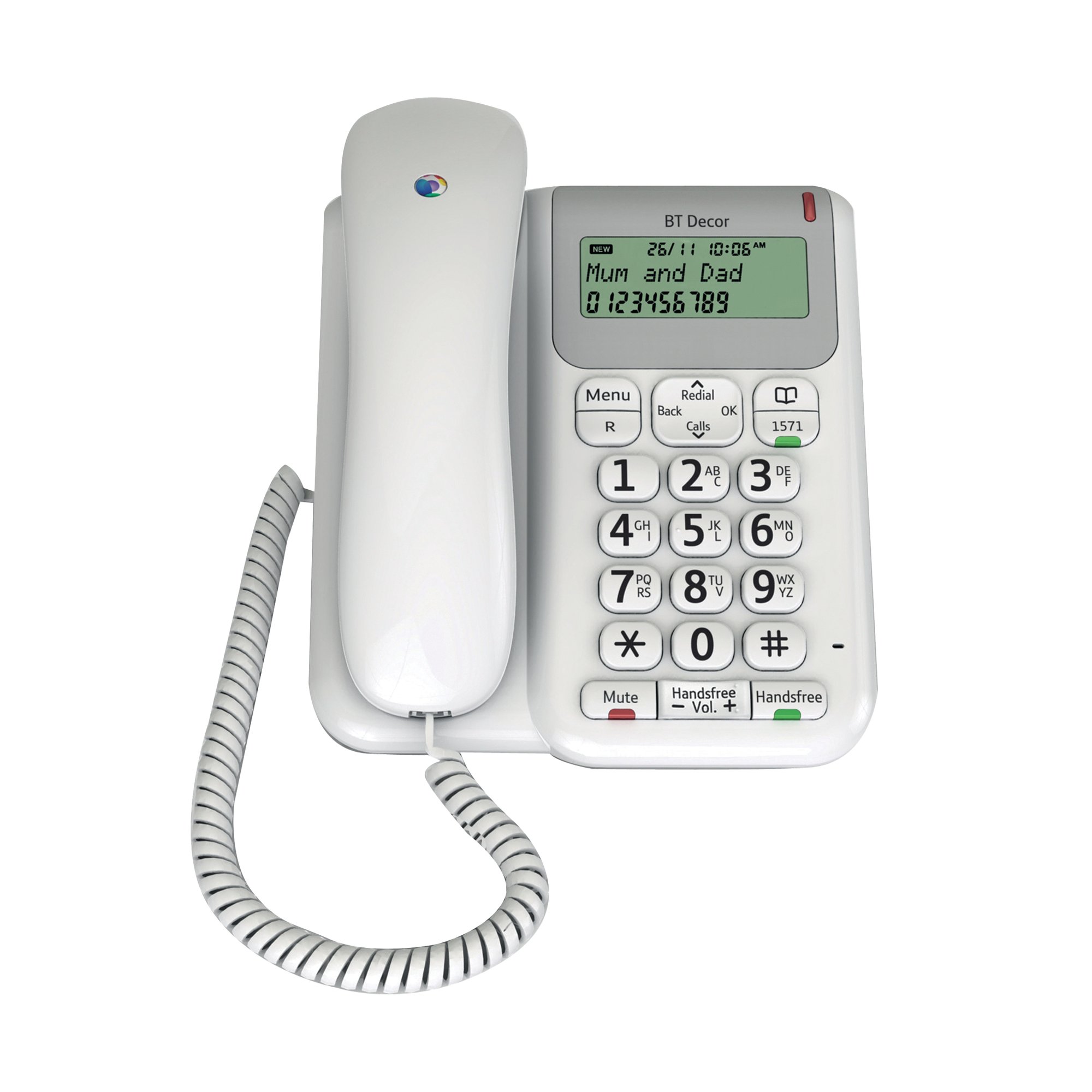 BT DECOR 2200 CORDED ANALOGUE PHONE