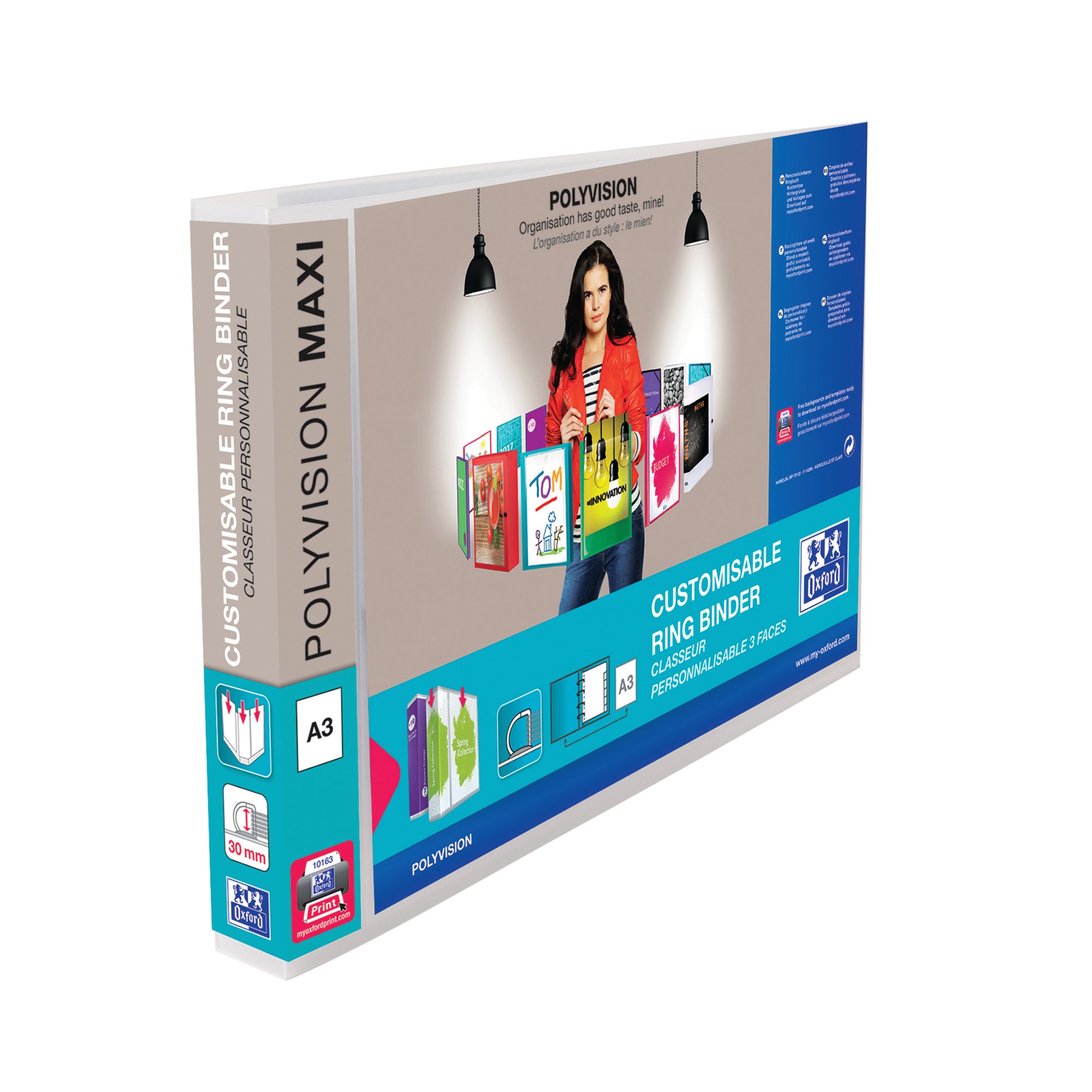 ELBA A3 PP PRES BINDR 4D 30MM LS PK5