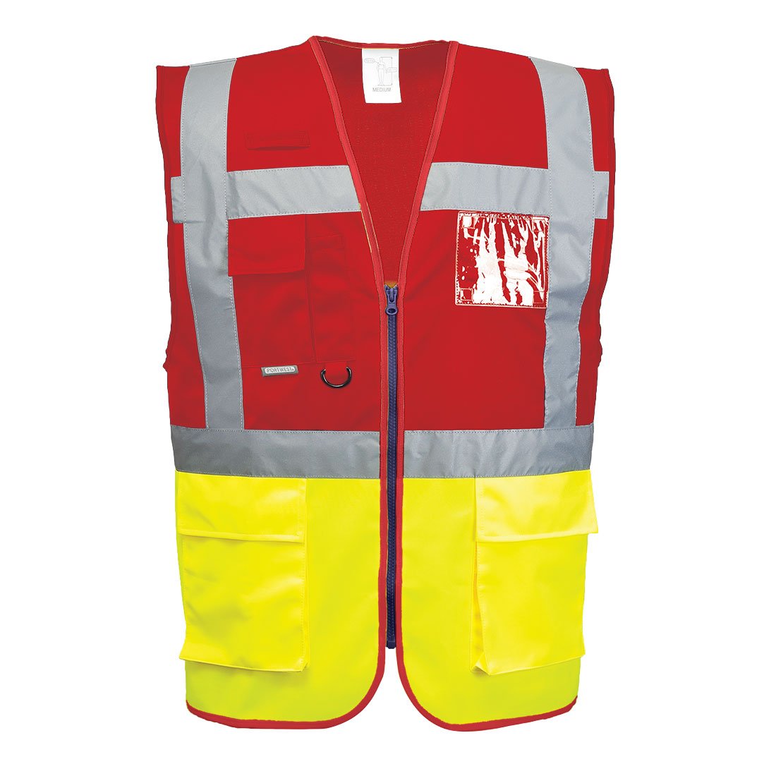 PARIS HI-VIS VEST YLW/RED XXXL PK10