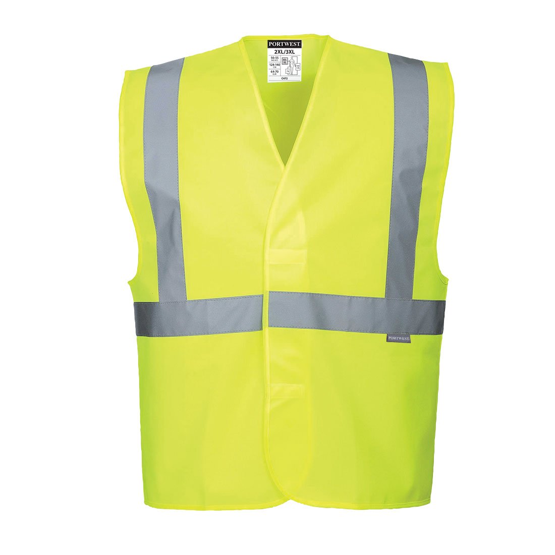 HI-VIS BAND/BRACE VEST YW 4X/5X PK10