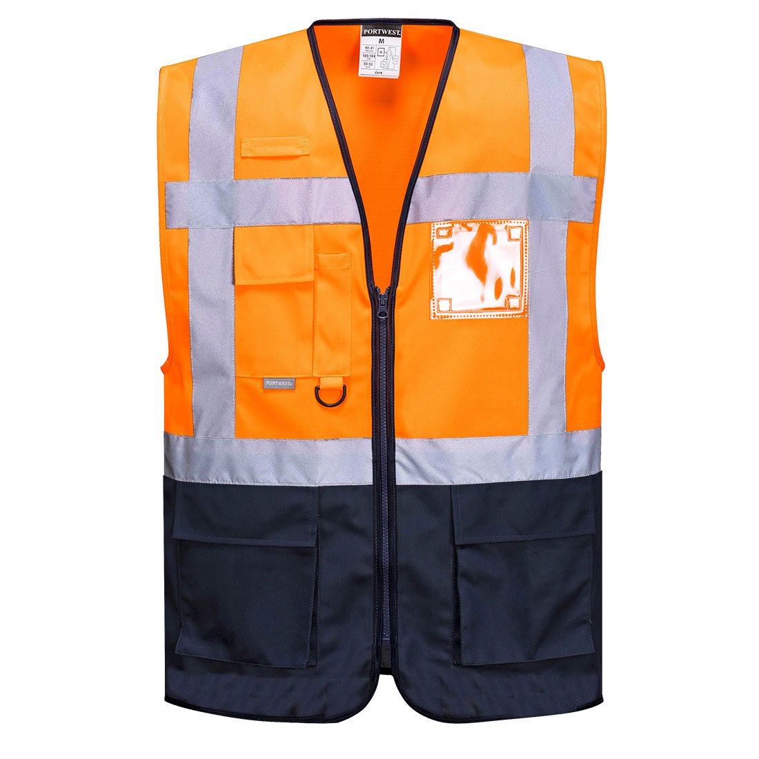 WARSAW HI-VIS VEST ORG/NVY XXL PK10